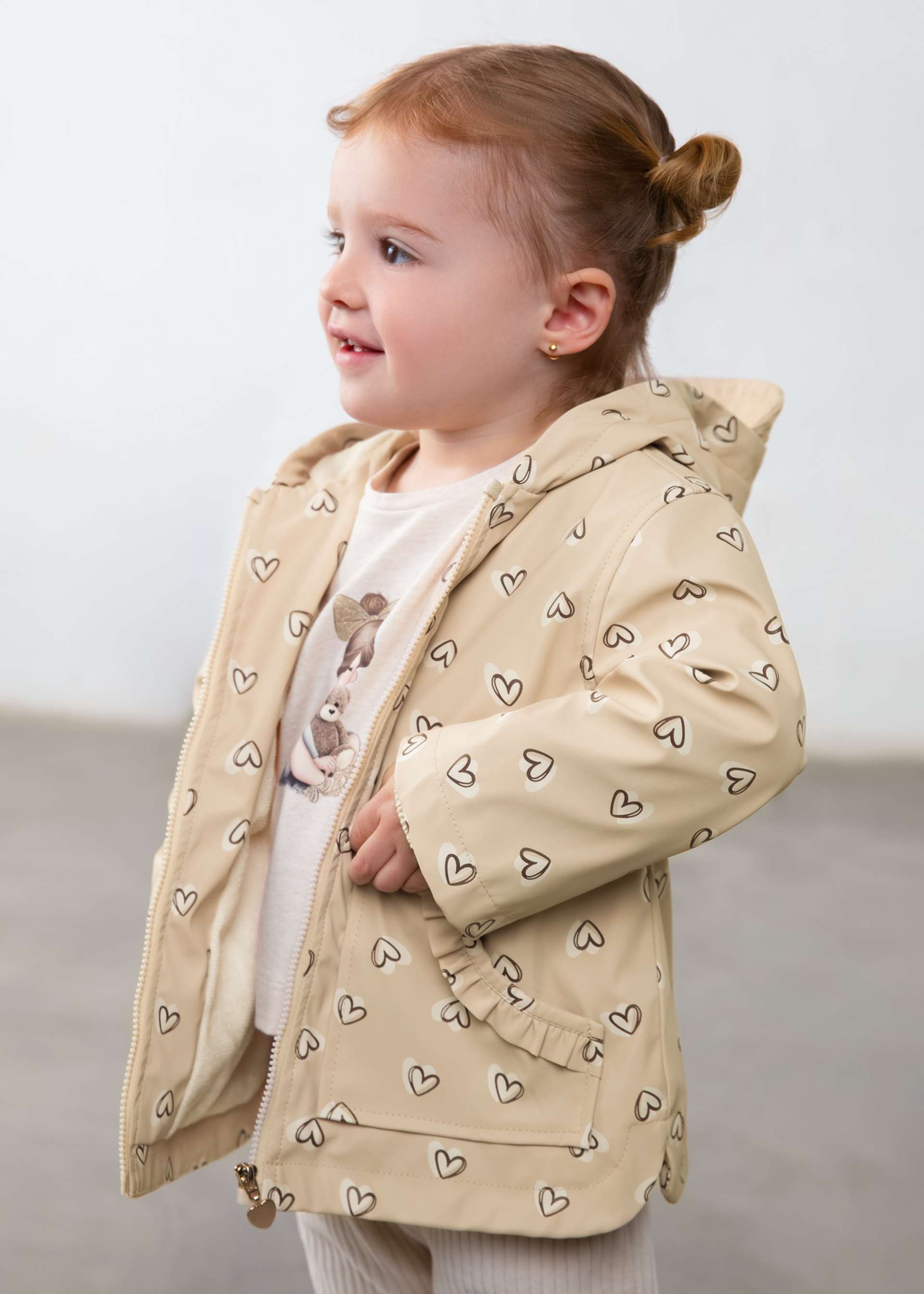 Printed baby raincoat