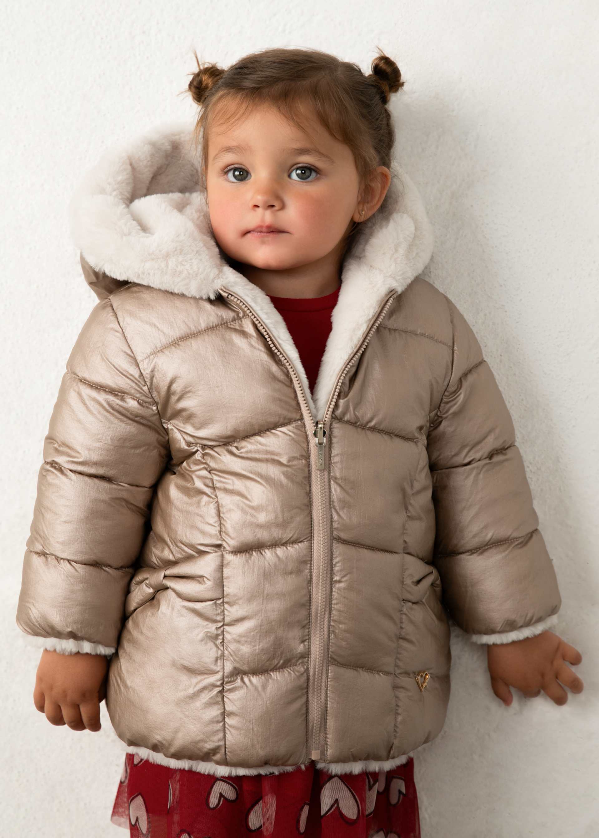 Geaca reversibila cu blanita bebe
