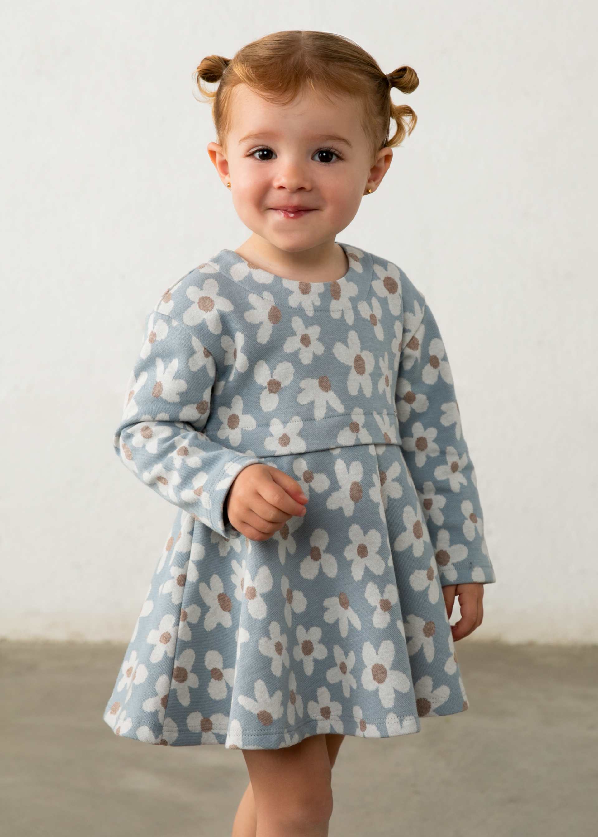 Robe imprimée jacquard bébé