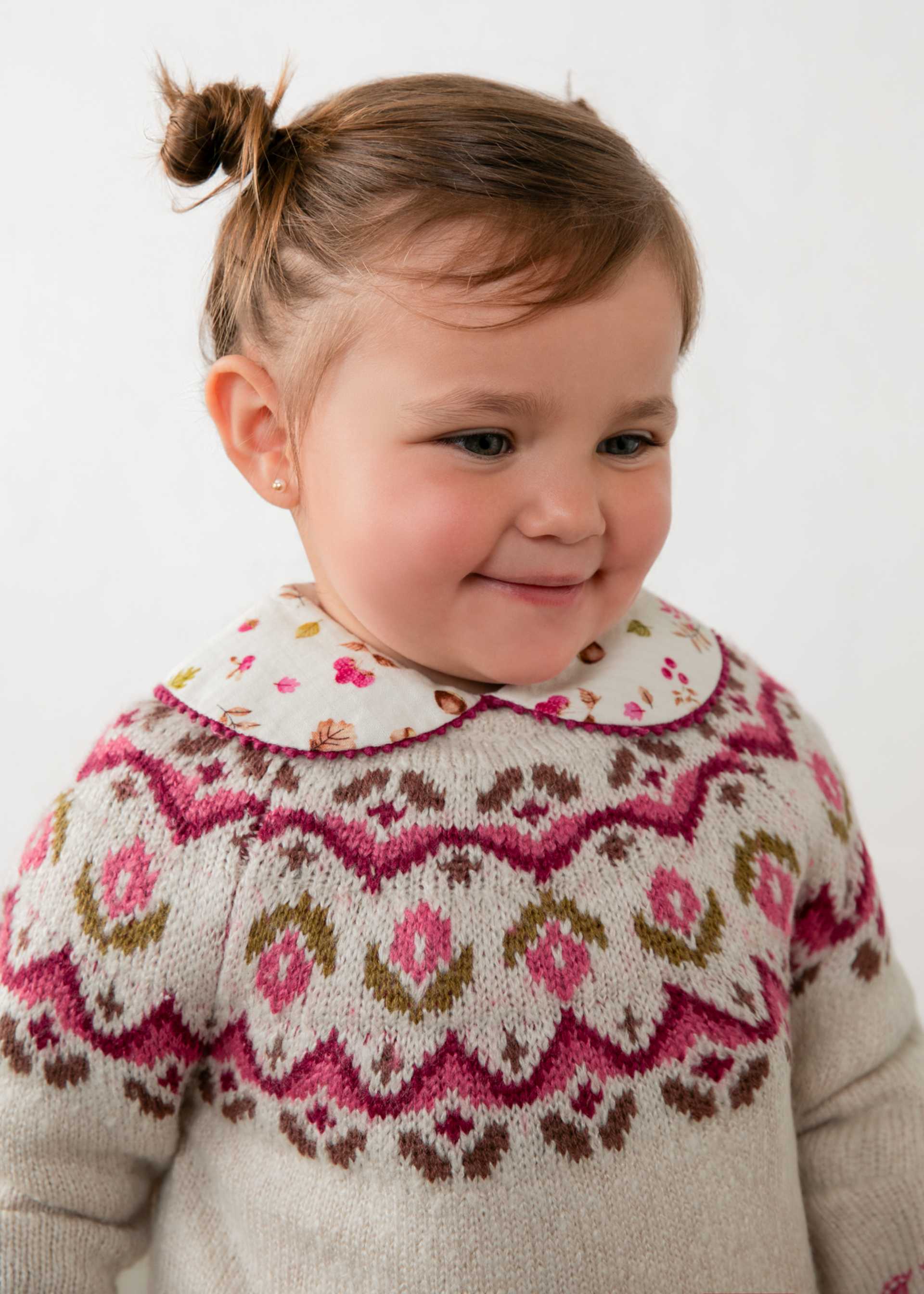 Pulover jacquard bebe