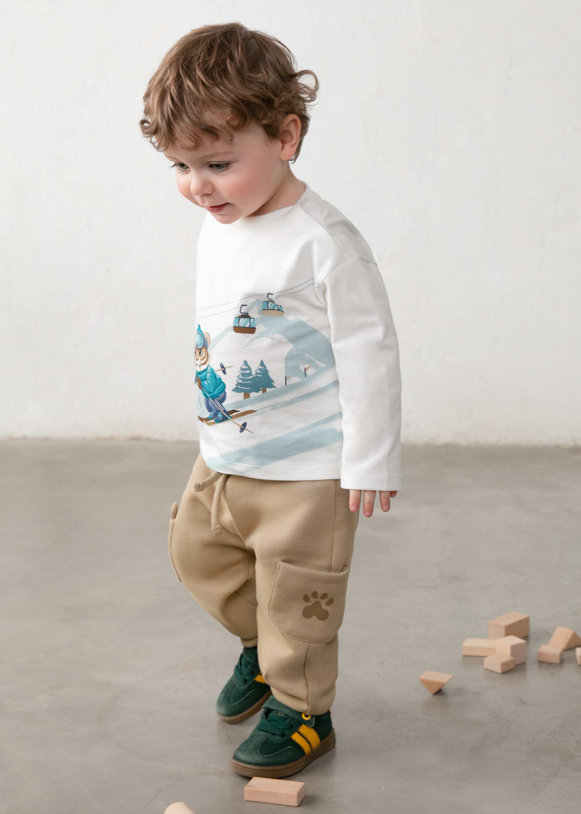 Pantalone lungo tuta interattiva animaletti bimbo