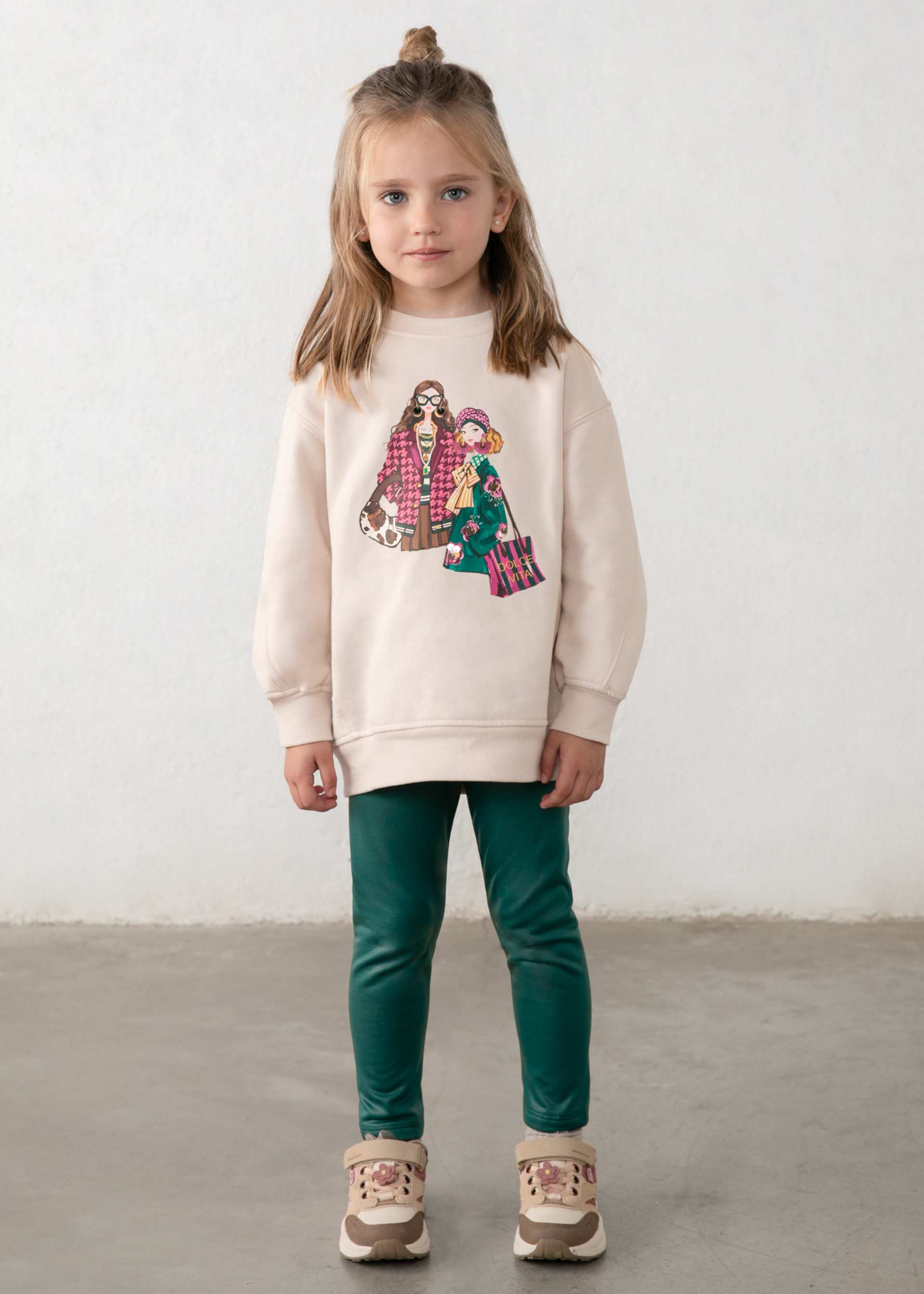 Completo leggings e felpa bambina