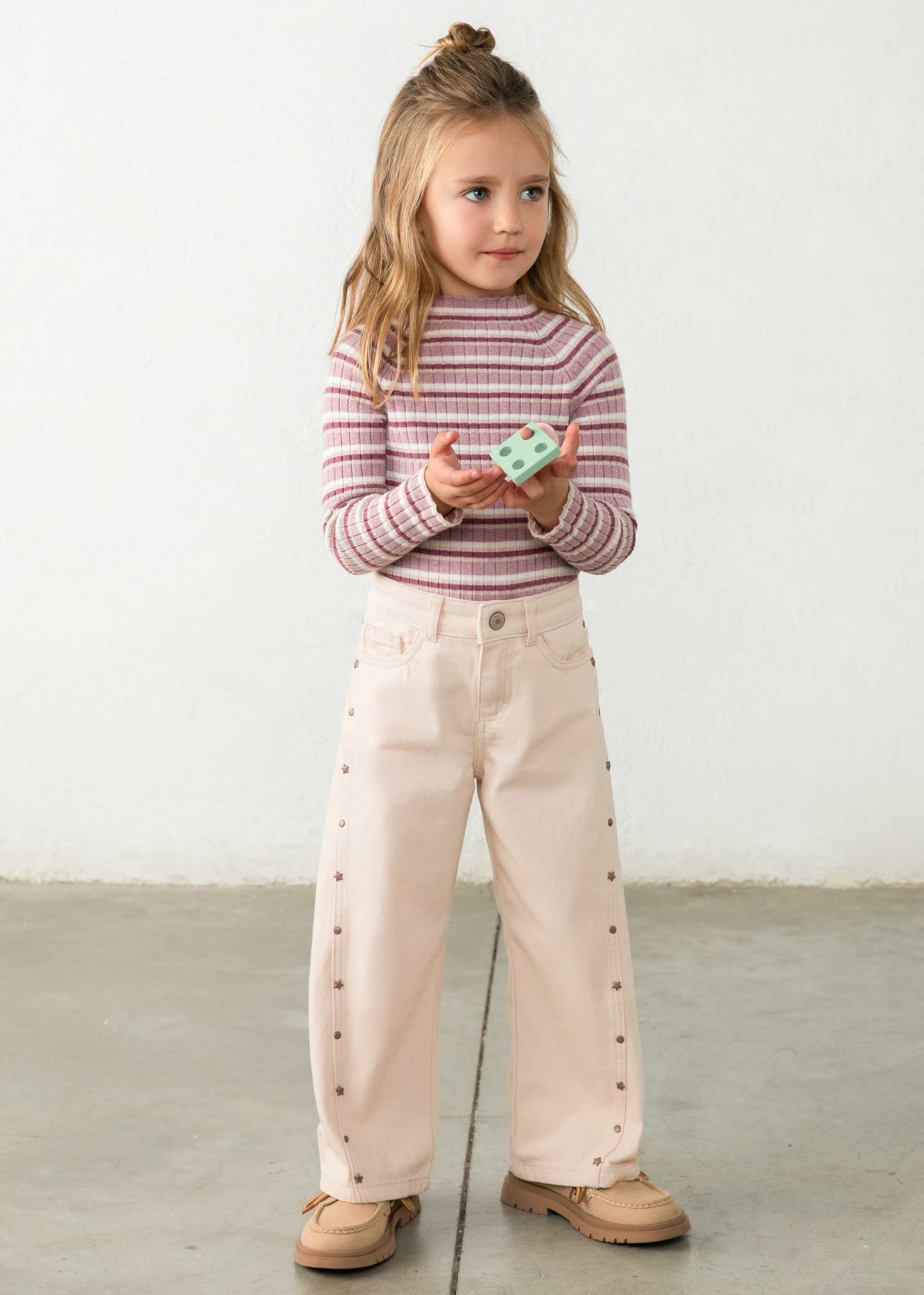 Calças sarja menina