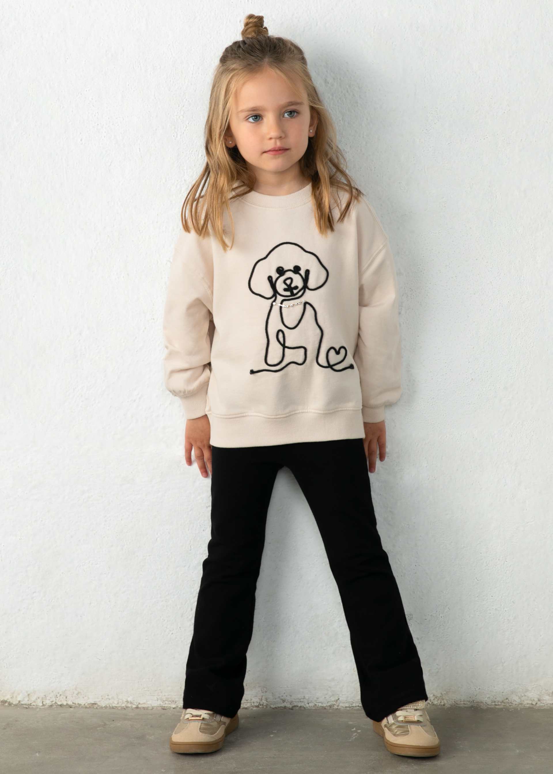 Conjunto leggings e sweat menina