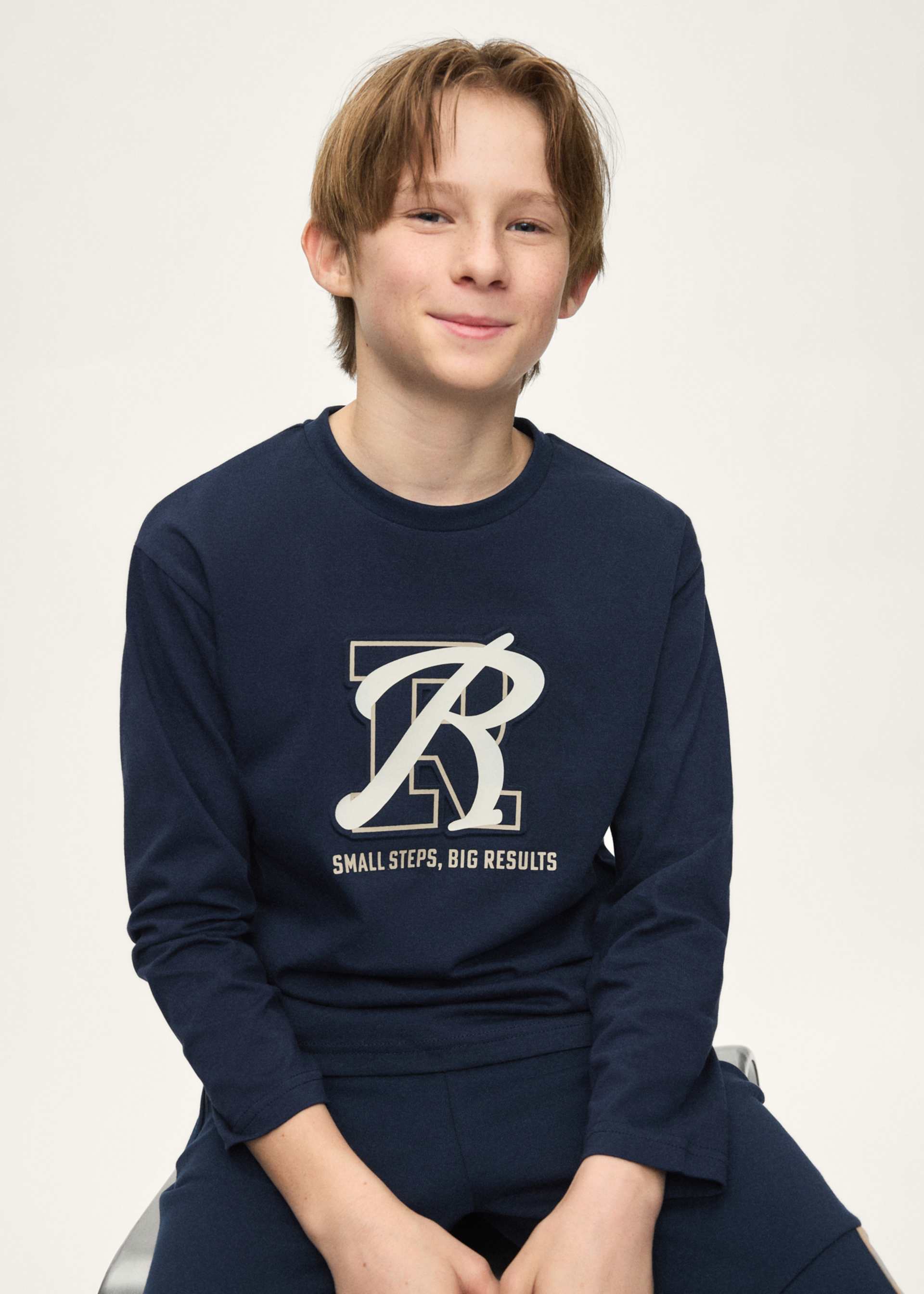 Boys' embossed T-shirt