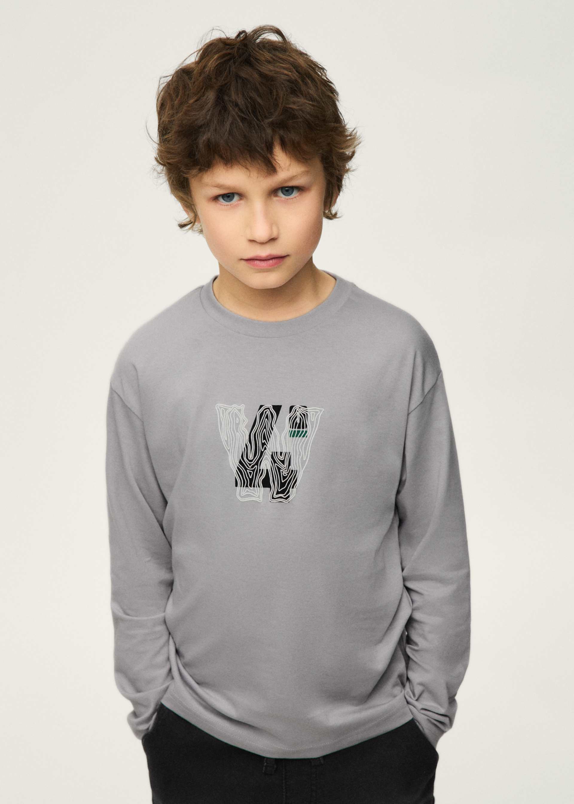 Shirt 2er Set Motivdruck Teenager Jungen