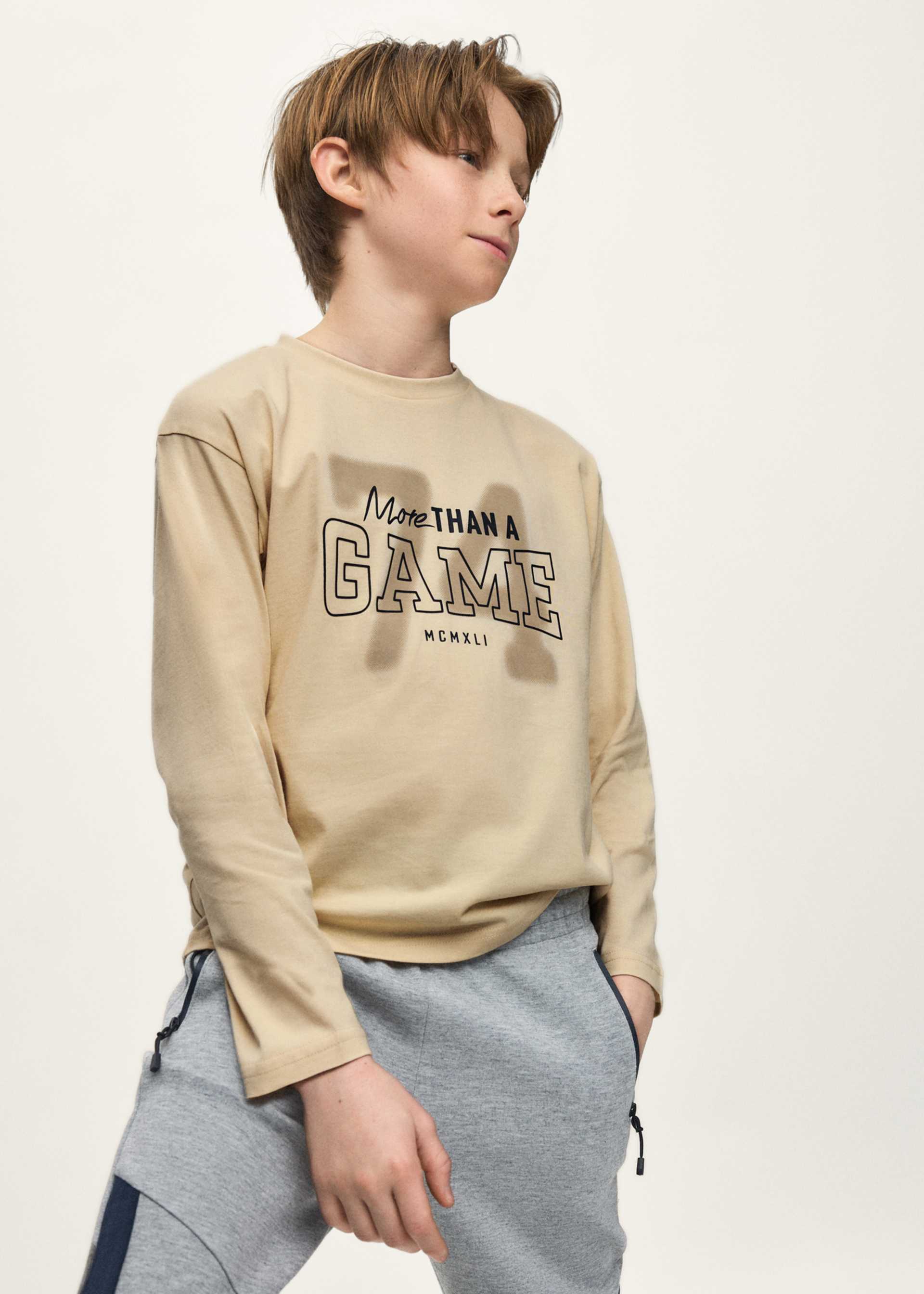 Boys' back-print T-shirt