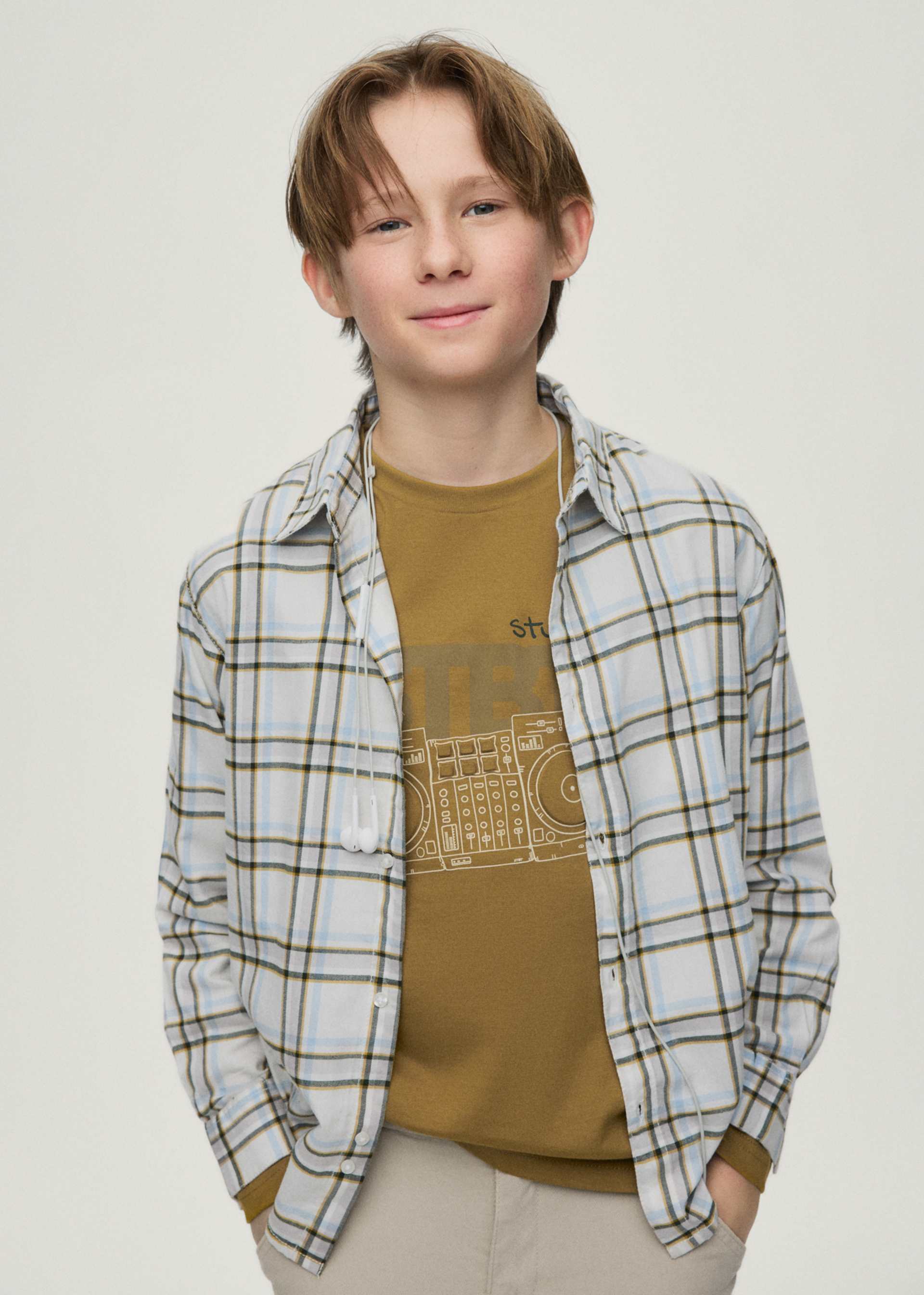 Boys' check shirt