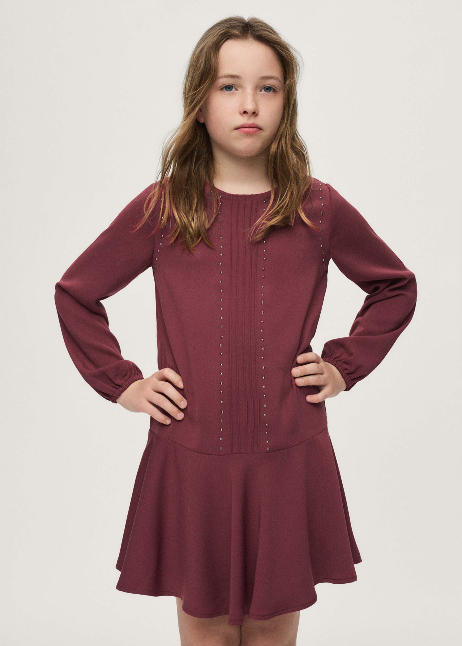 Vestido tachas rapariga