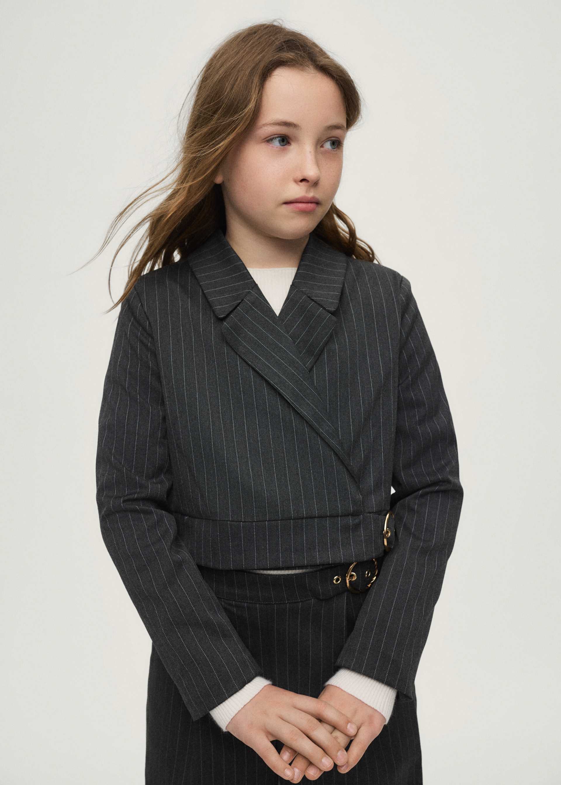 Blazer cropped fille