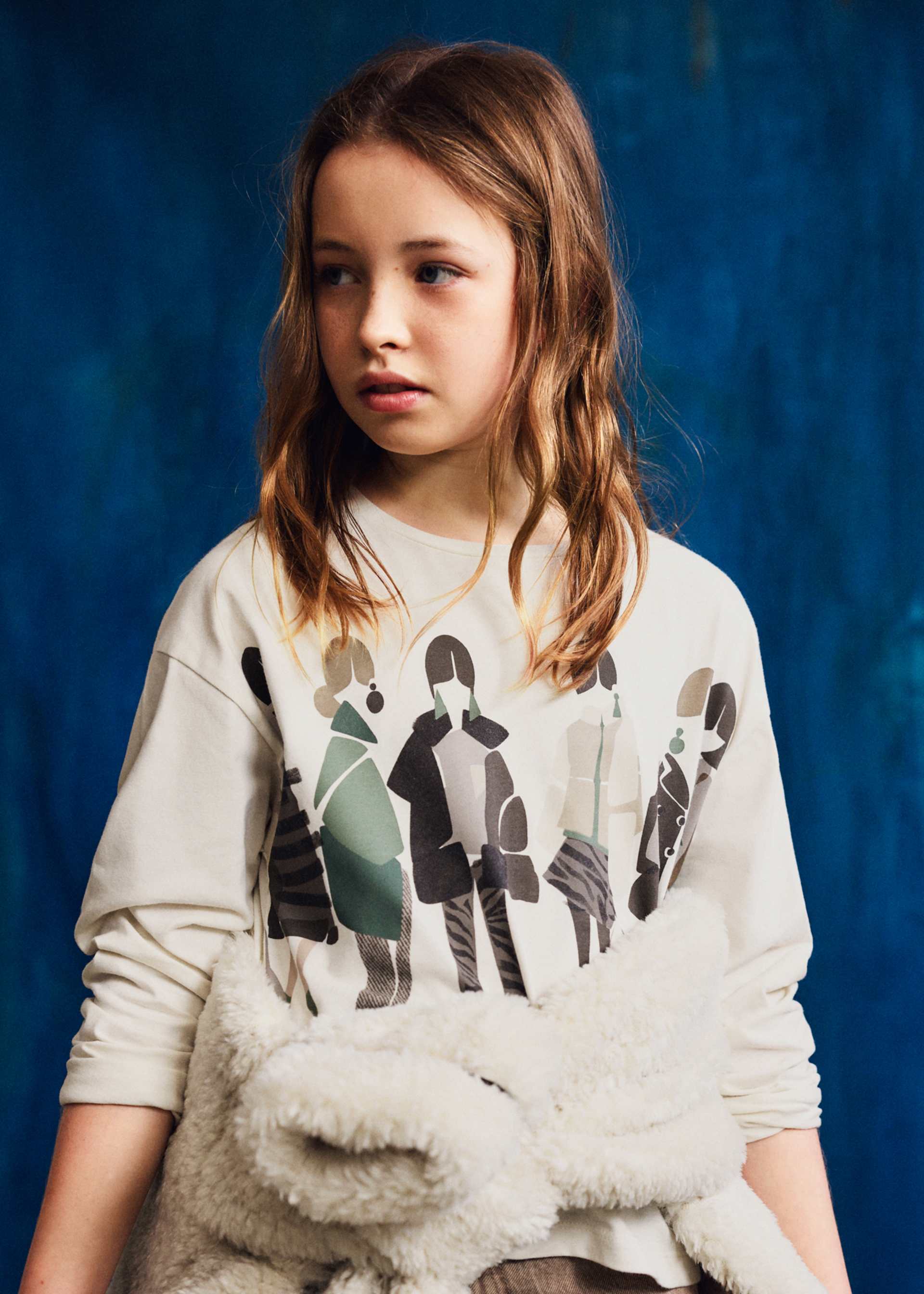 Shirt Printmotiv Teenager Mädchen