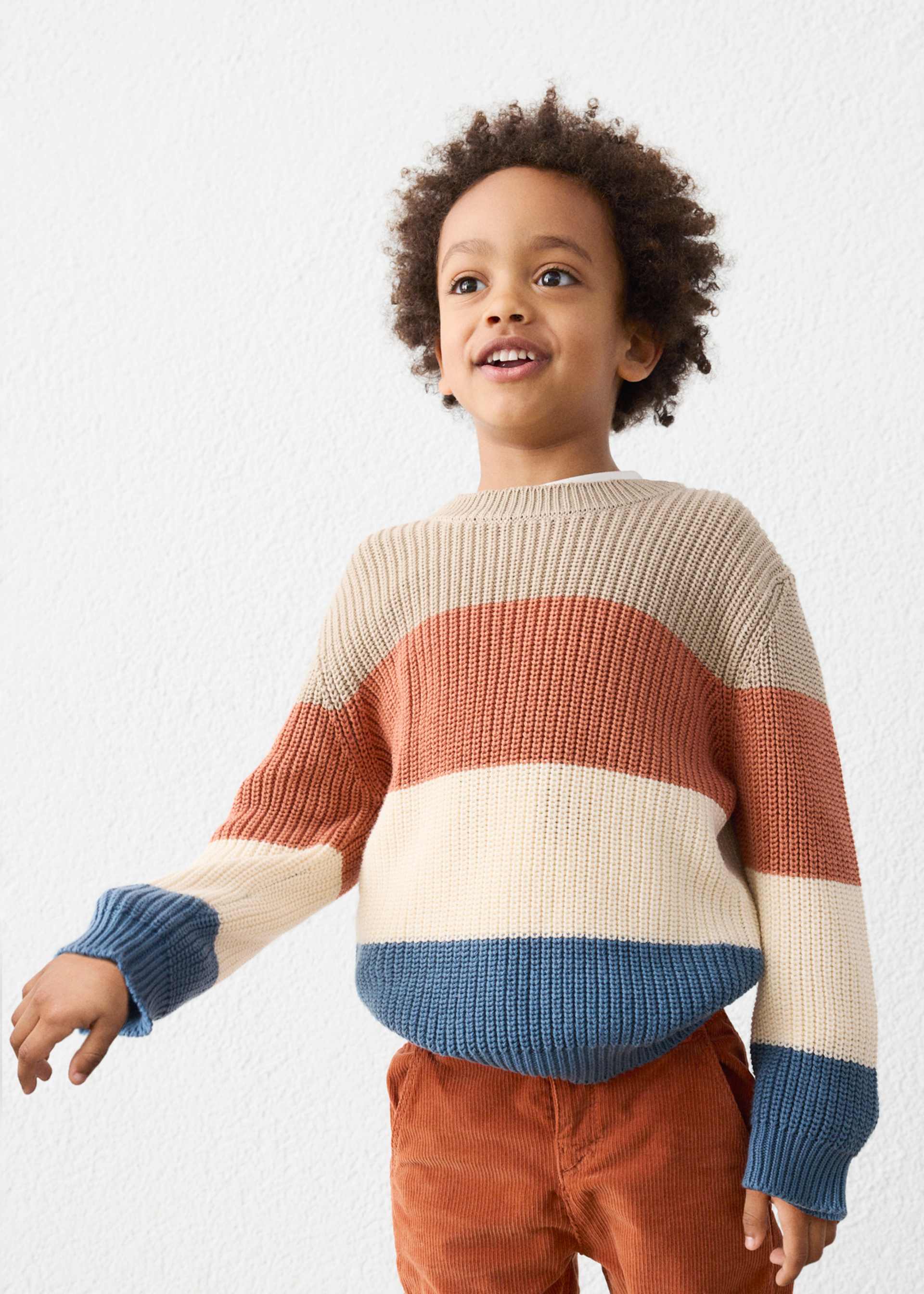 Sweter w pasy dla chłopca