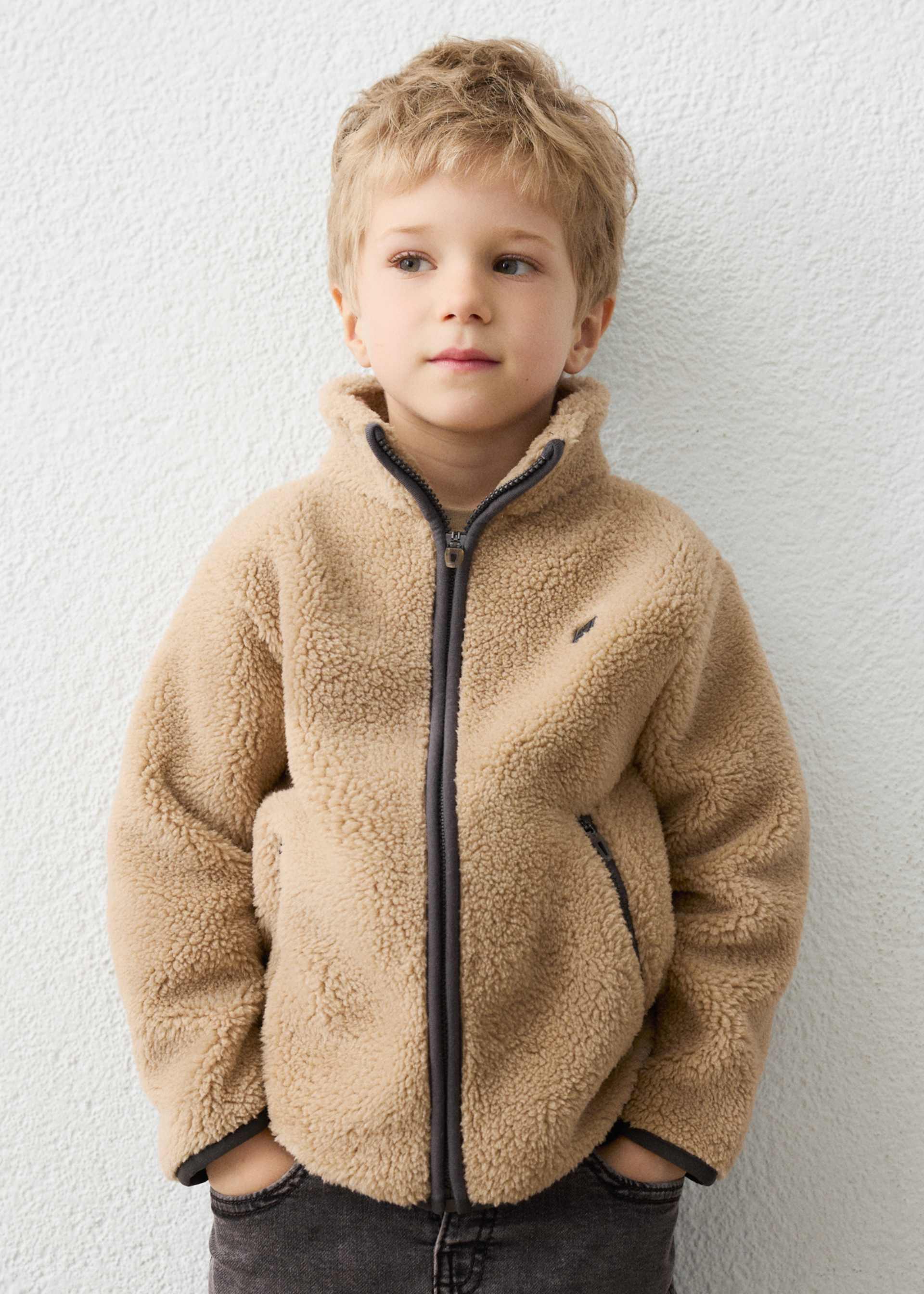 Jacke Lammfellimitat Jungen