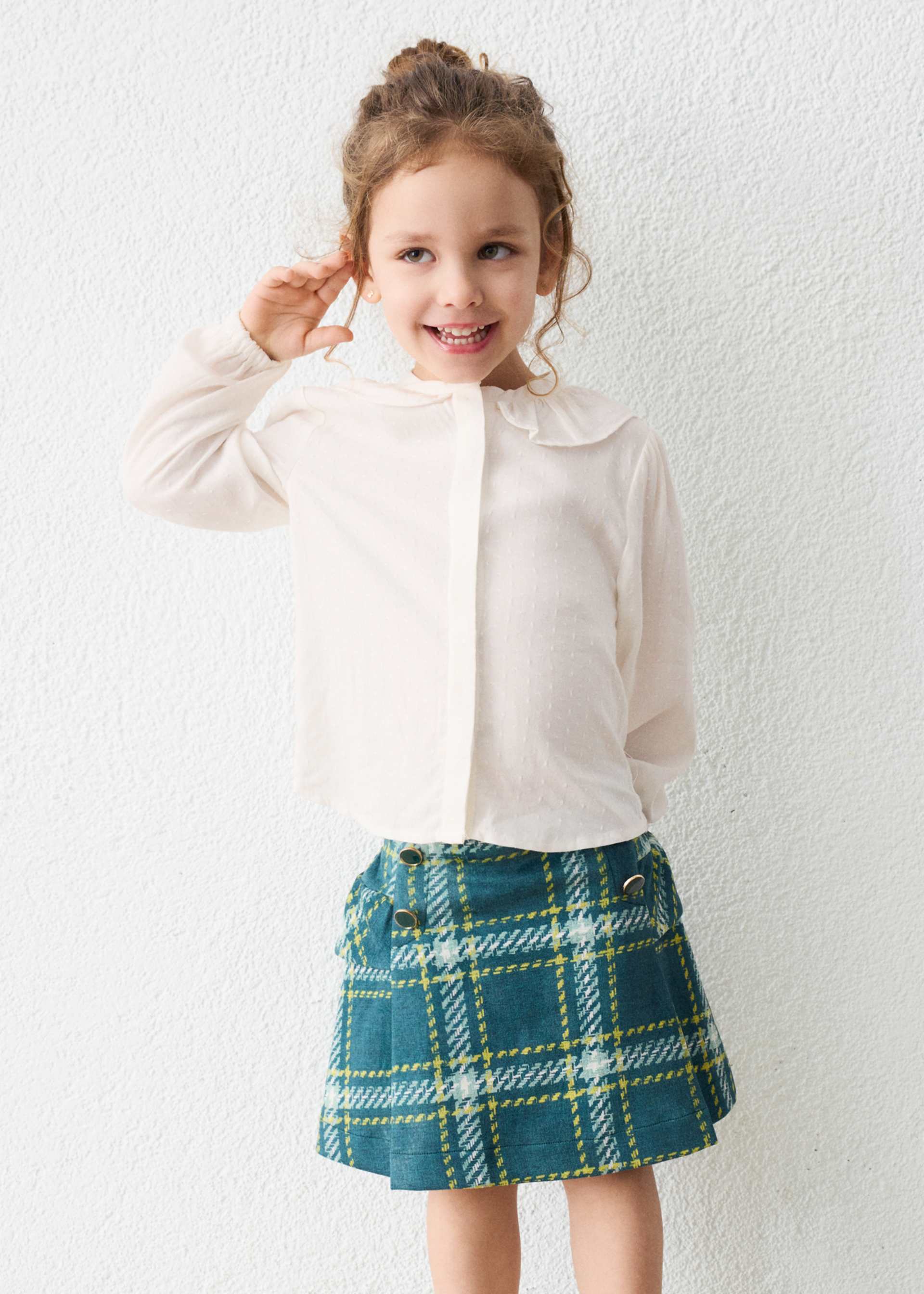 Girl suede skirt