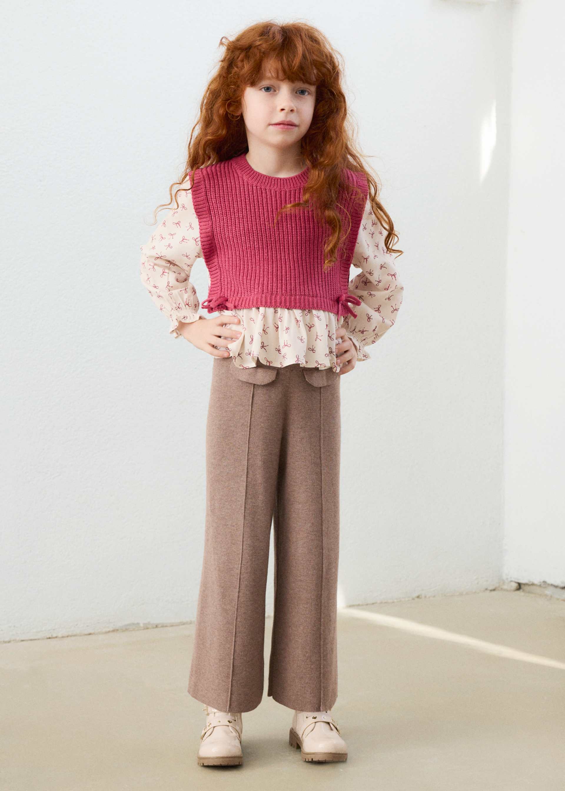 Pantalone a maglia bambina