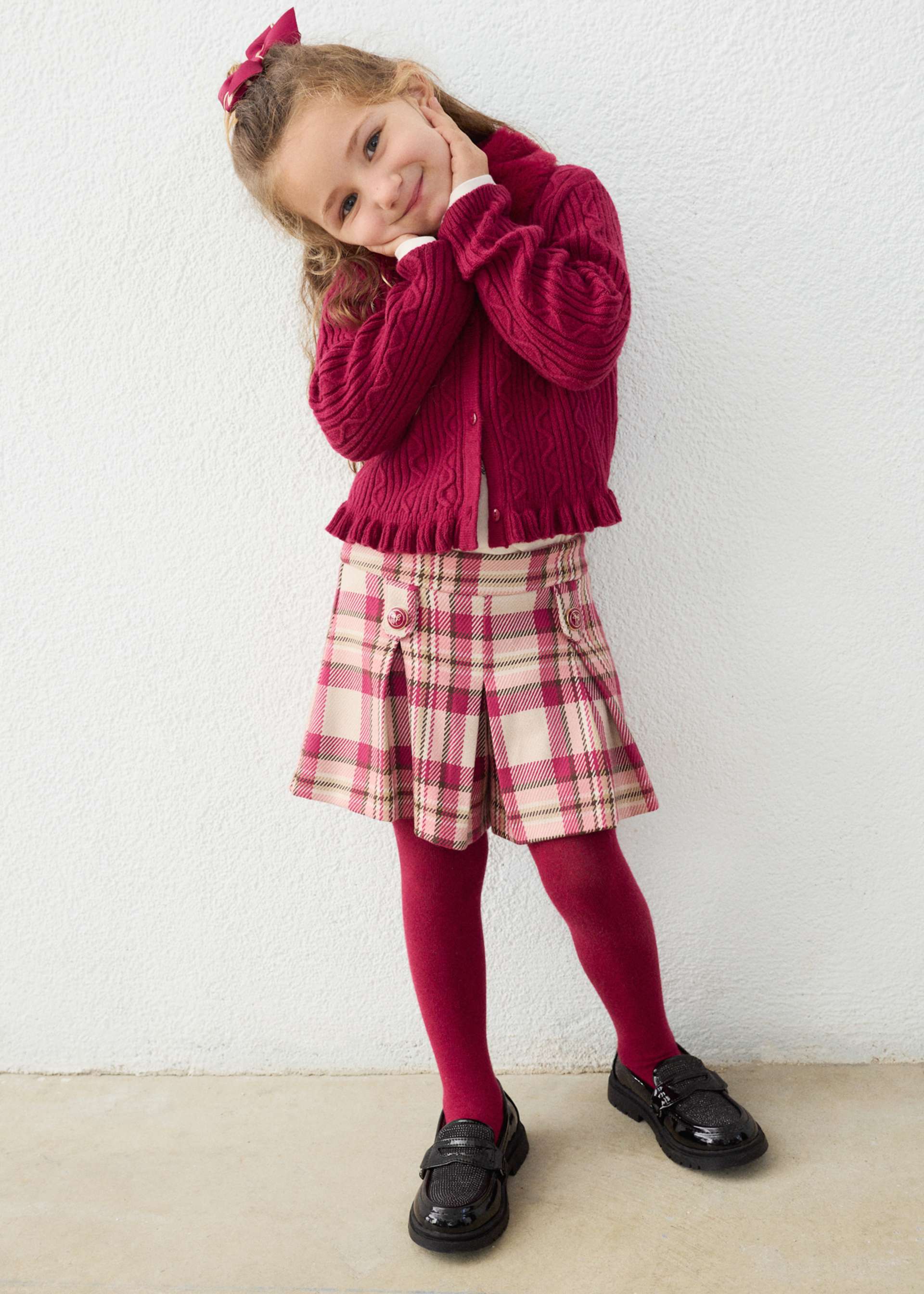 Bermuda à carreaux fille