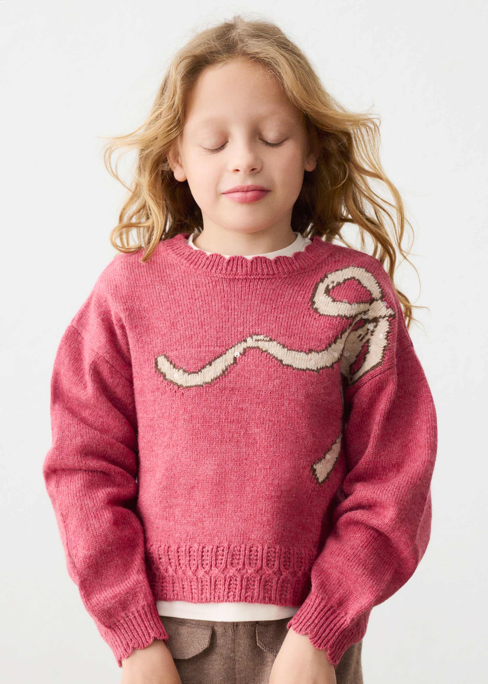 Jersey intarsia niña