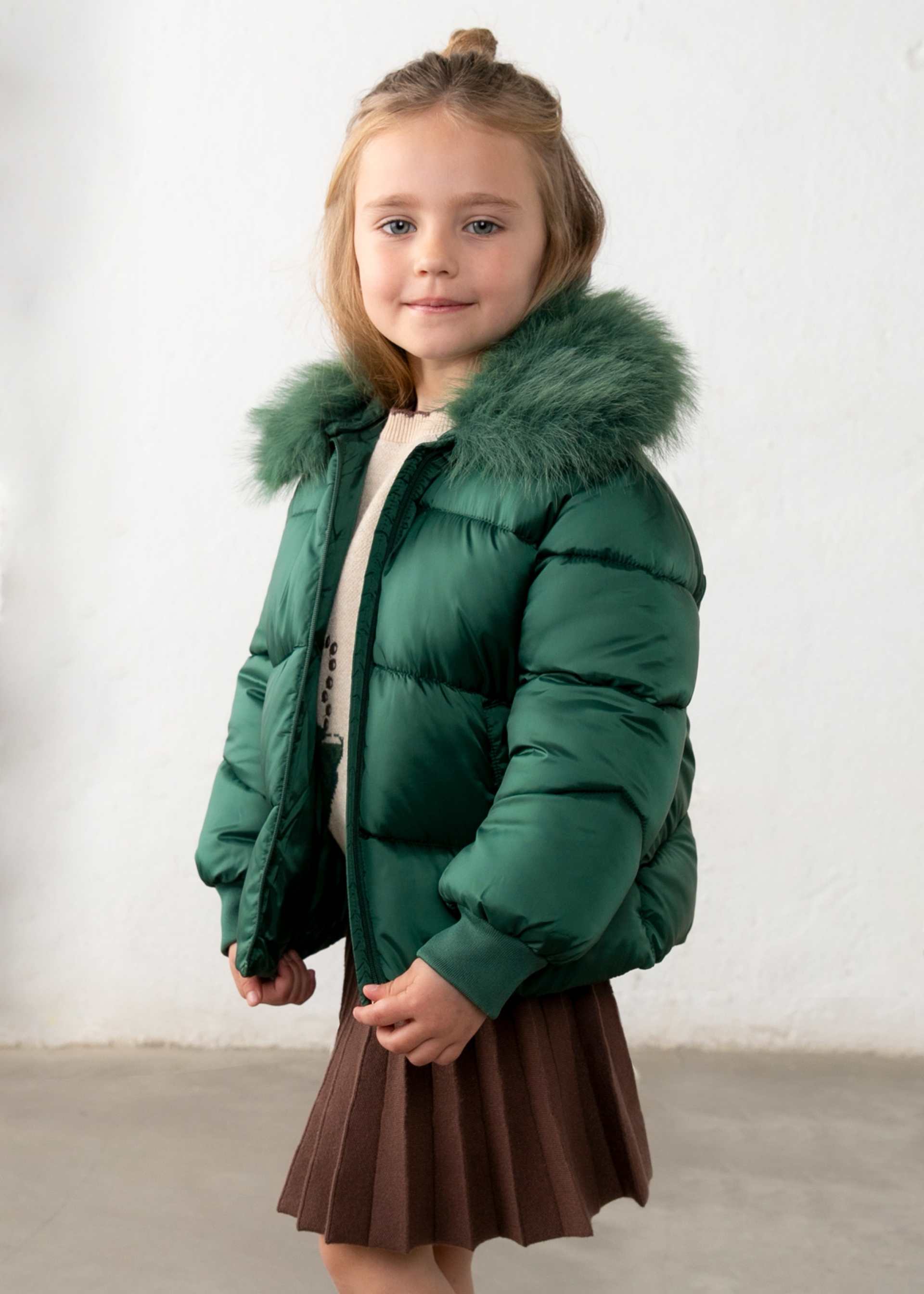 Chamarra cuello pelo niña