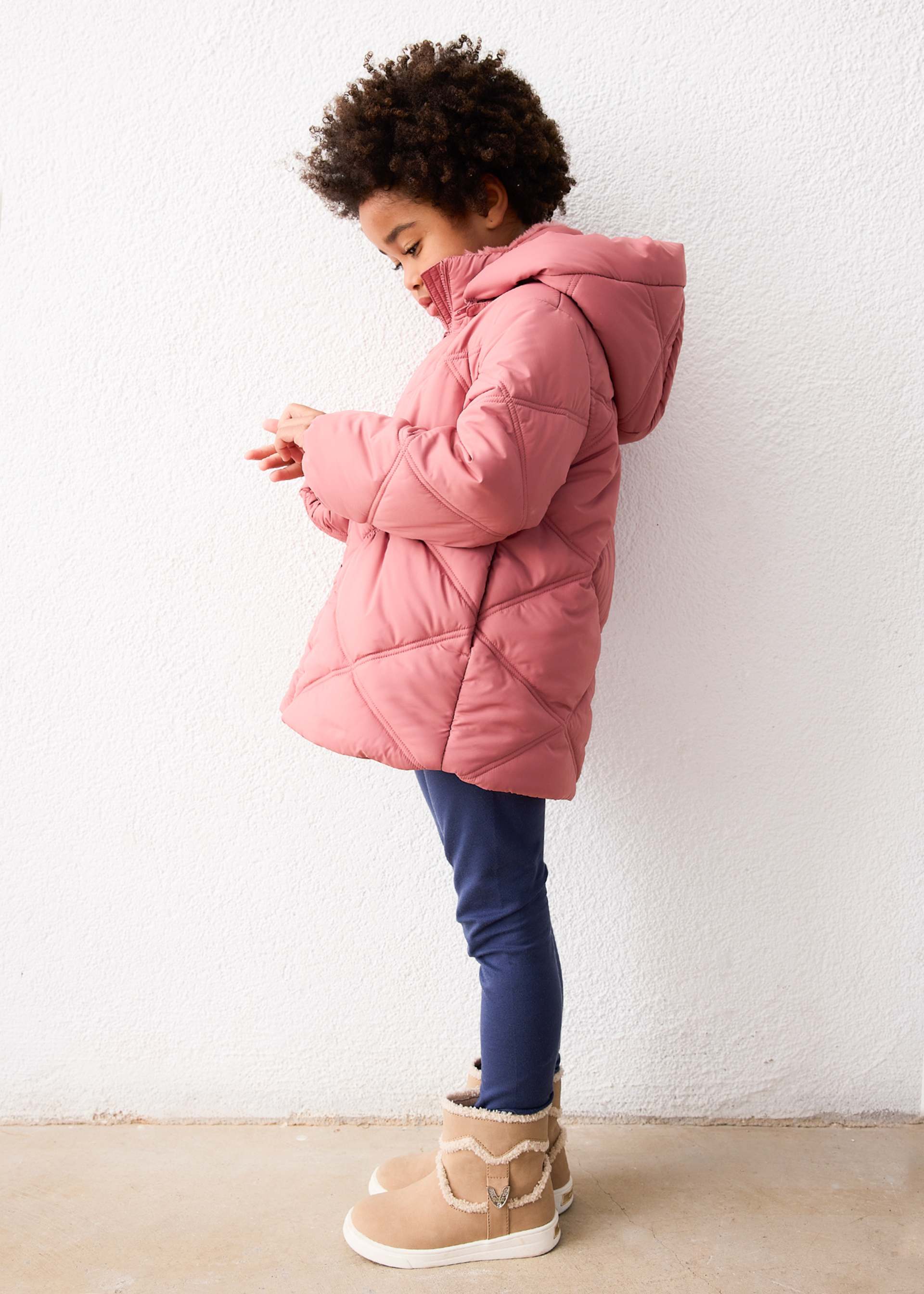 Girl basic school coat