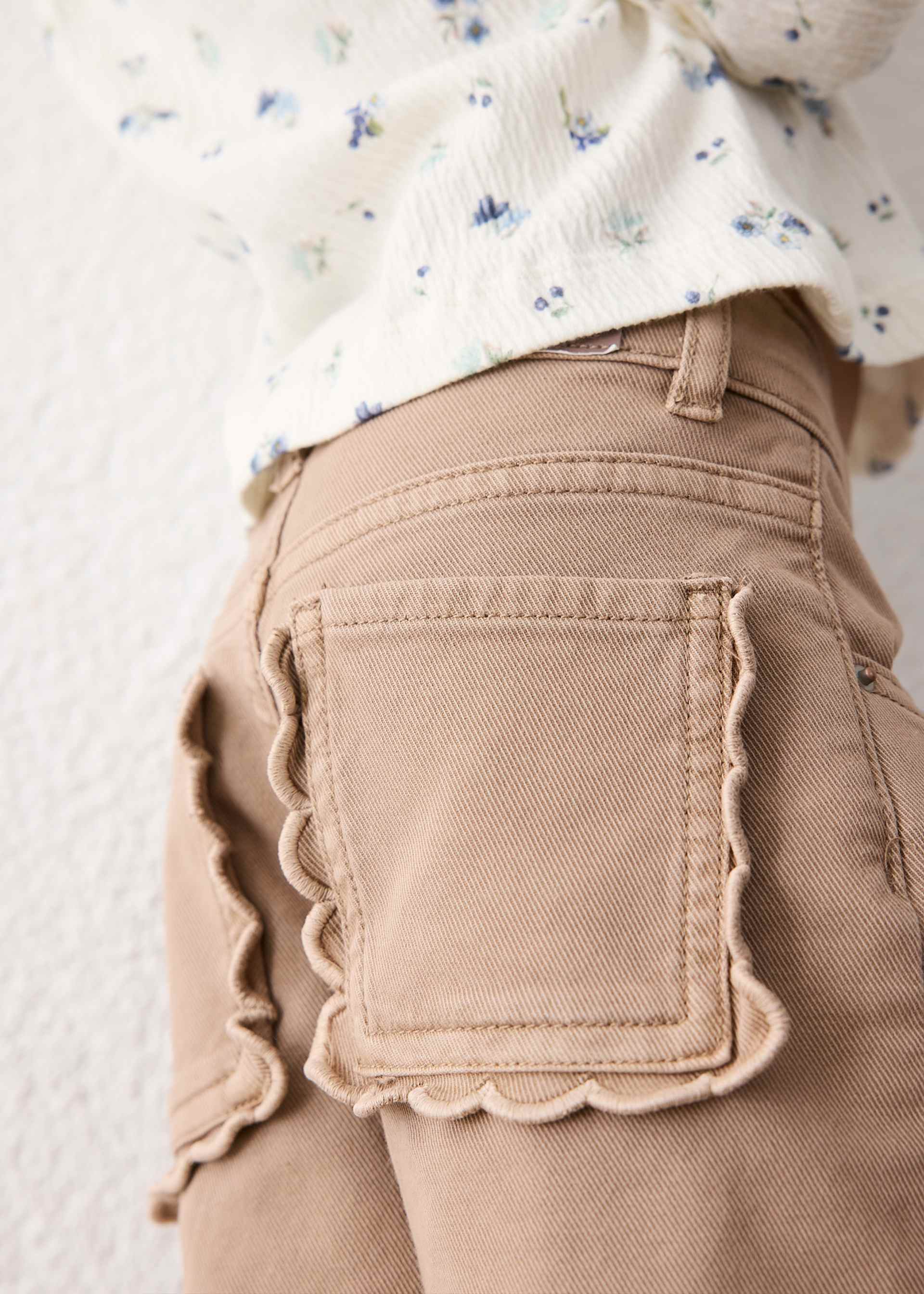Pantalon en sergé fille