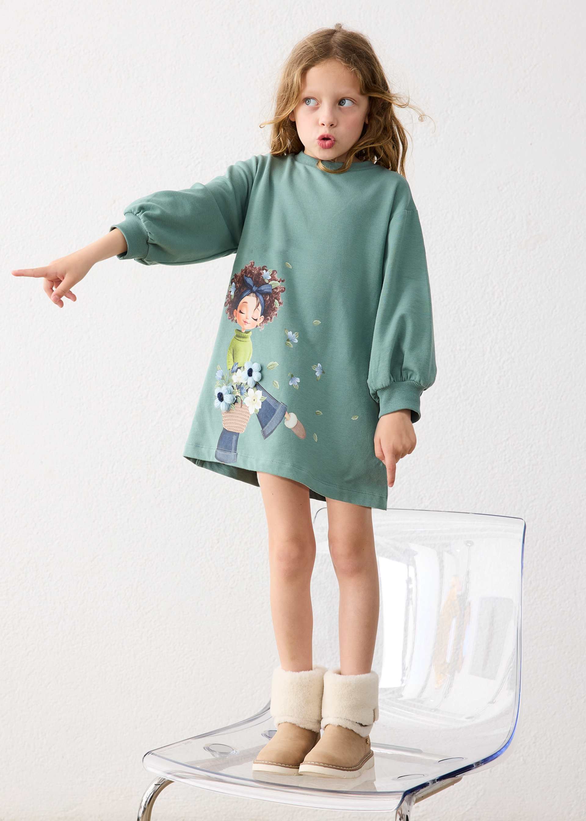 Rochie cu serifragie fetita