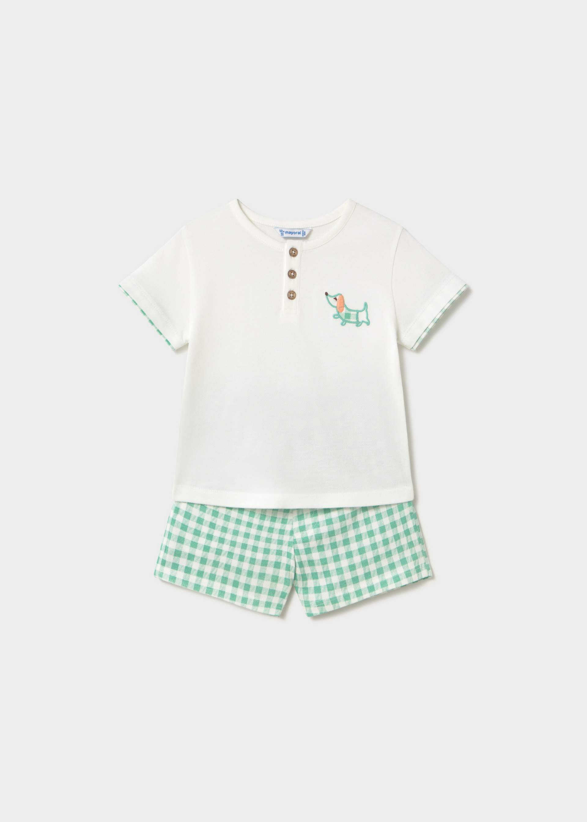 Baby gingham set