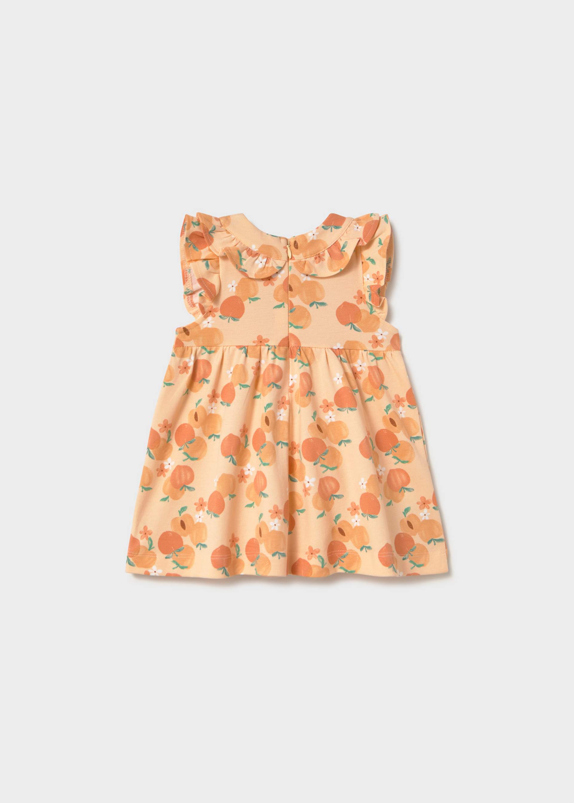 Vestito stampato pesche bimba