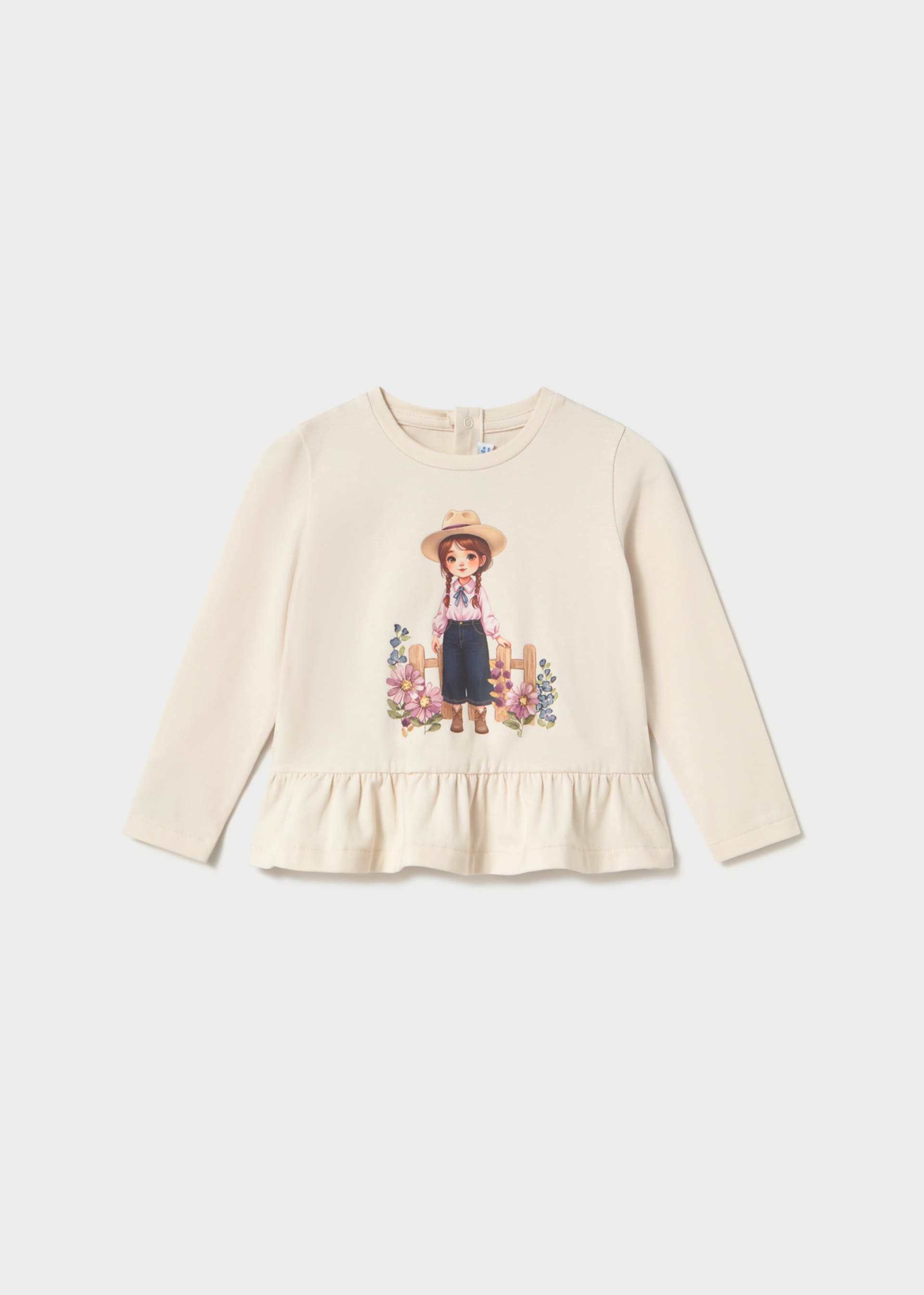 Koszulka Doll Print dla niemowlęcia