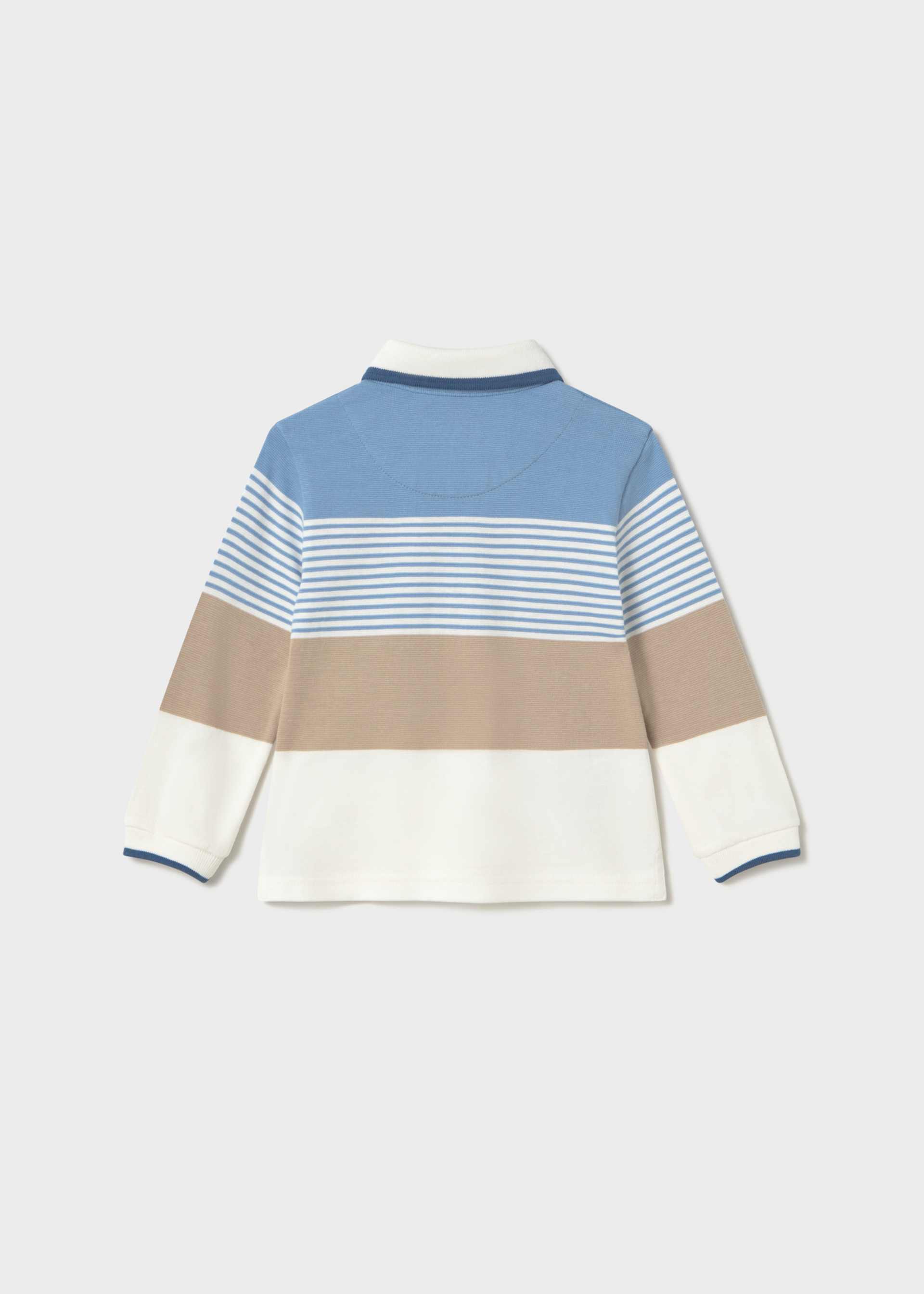 Polo w kontrastowe pasy dla niemowlęcia