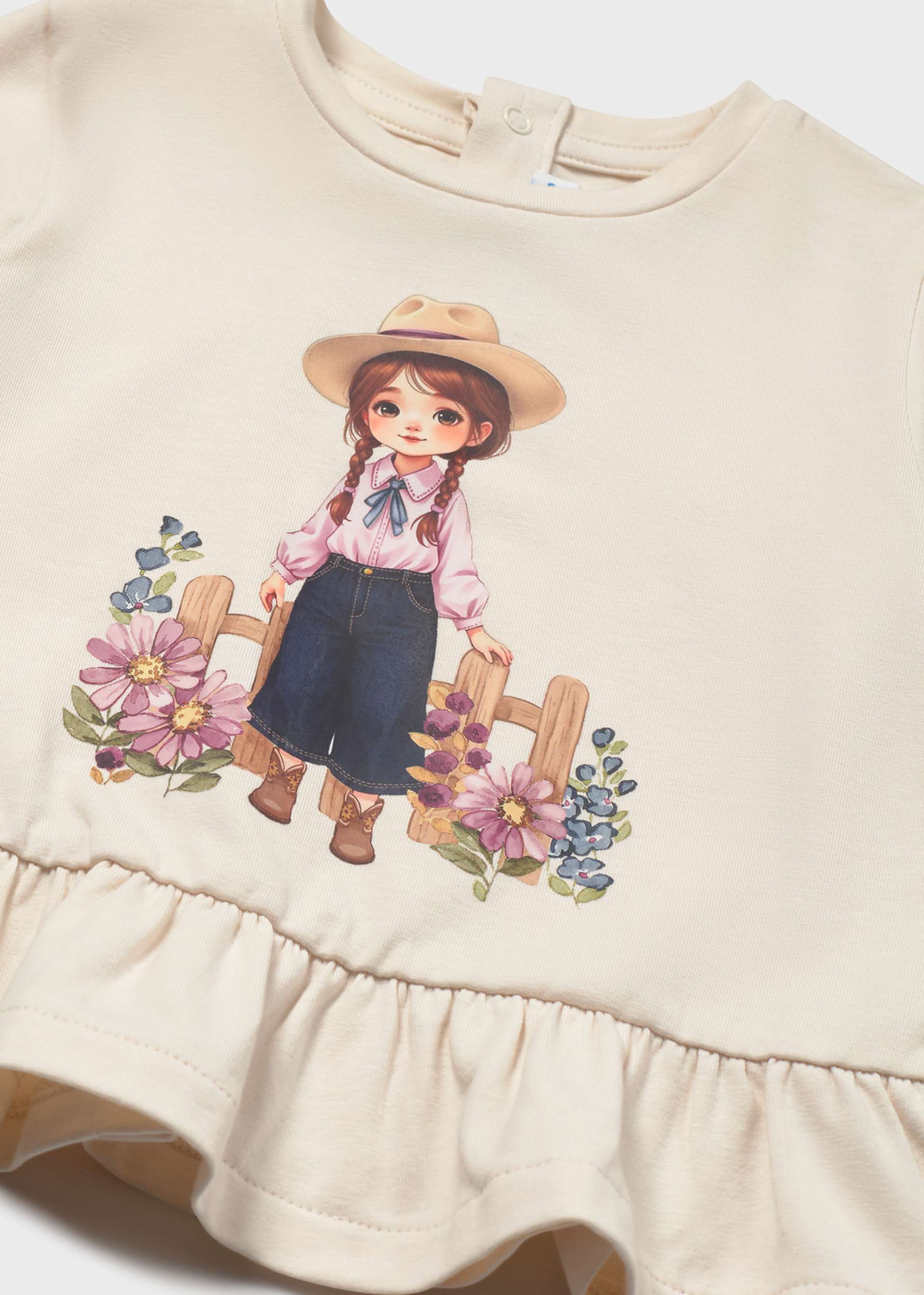 Koszulka Doll Print dla niemowlęcia