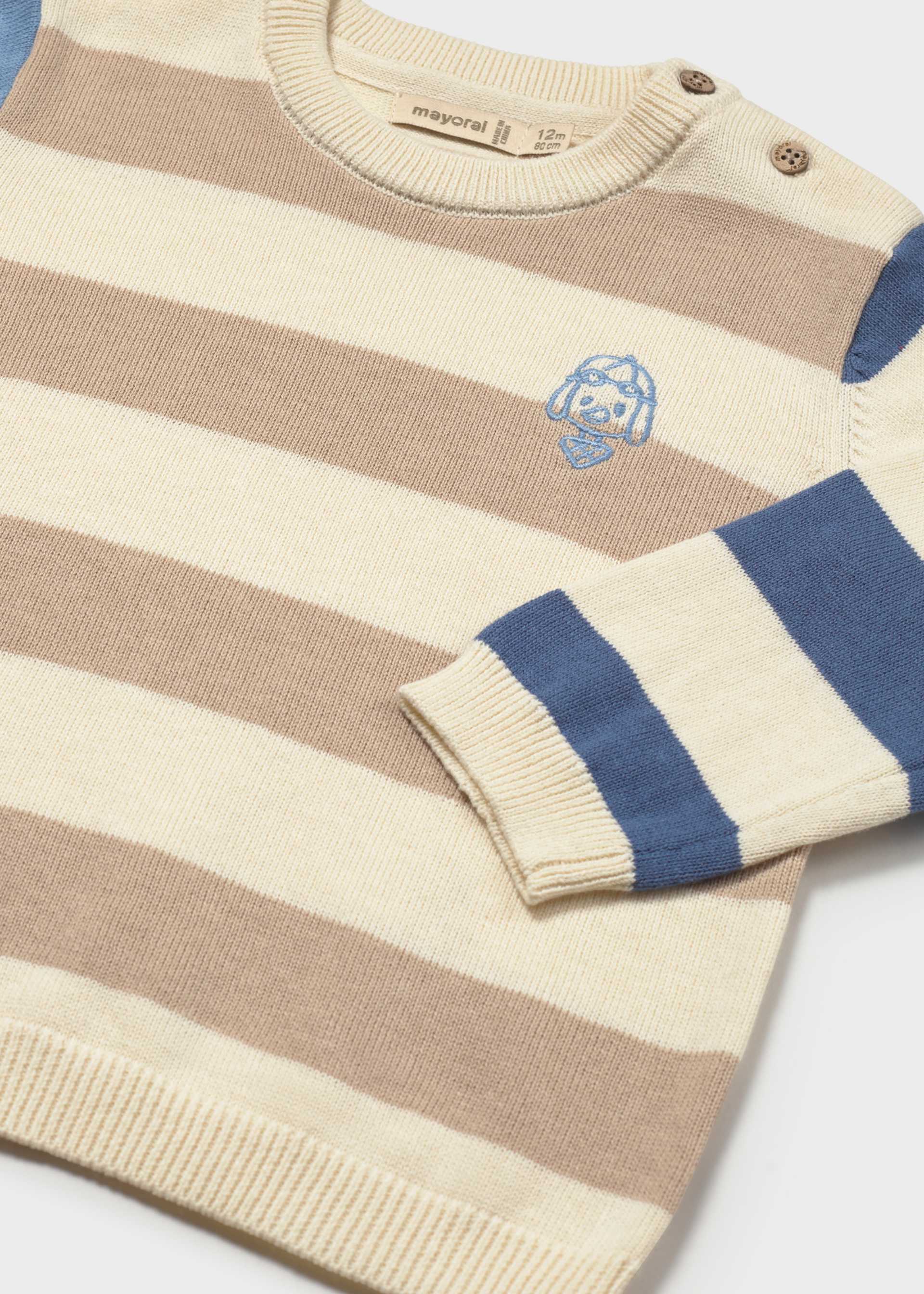 Sweter w pasy dla niemowlęcia