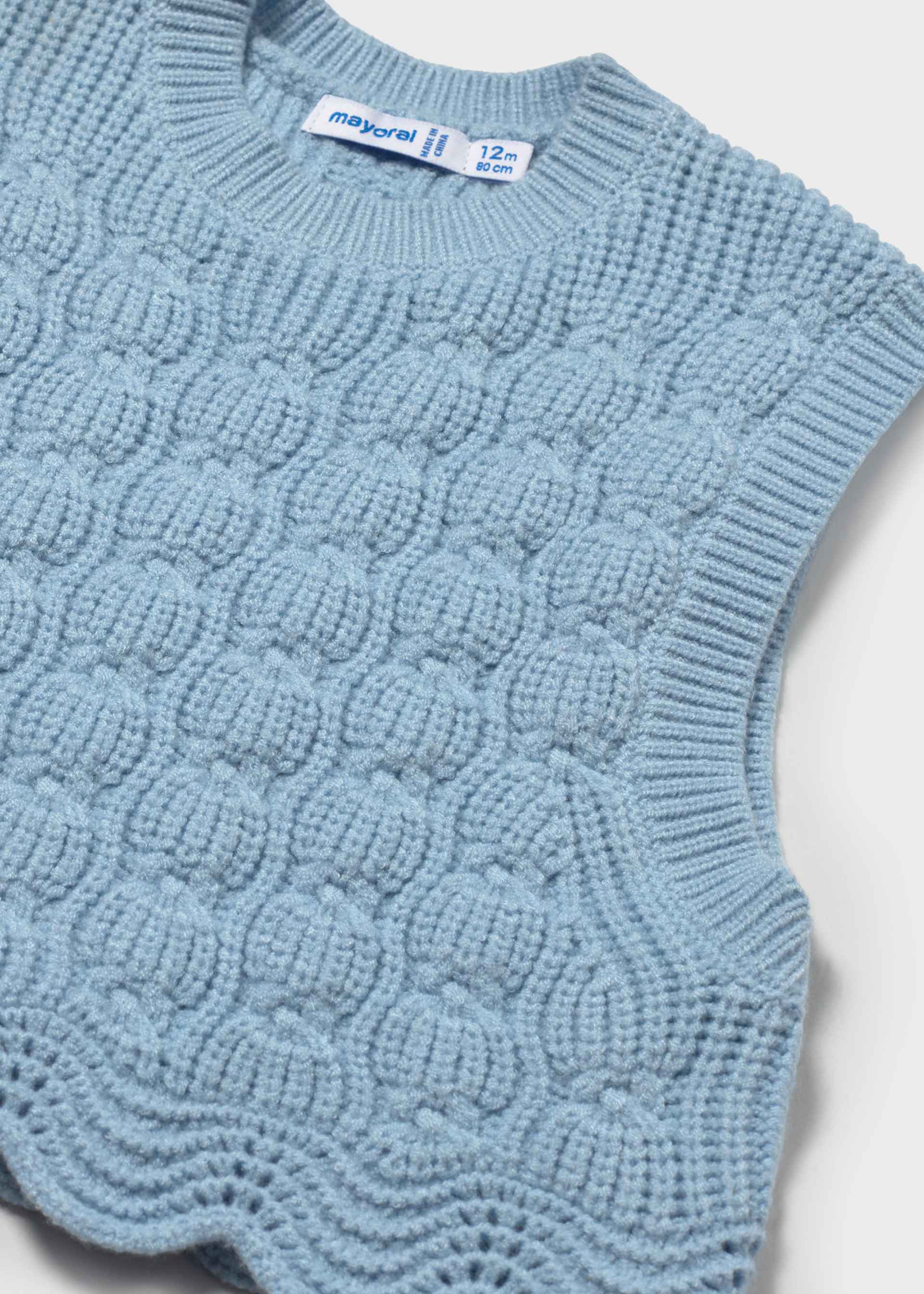 Baby knitted waistcoat