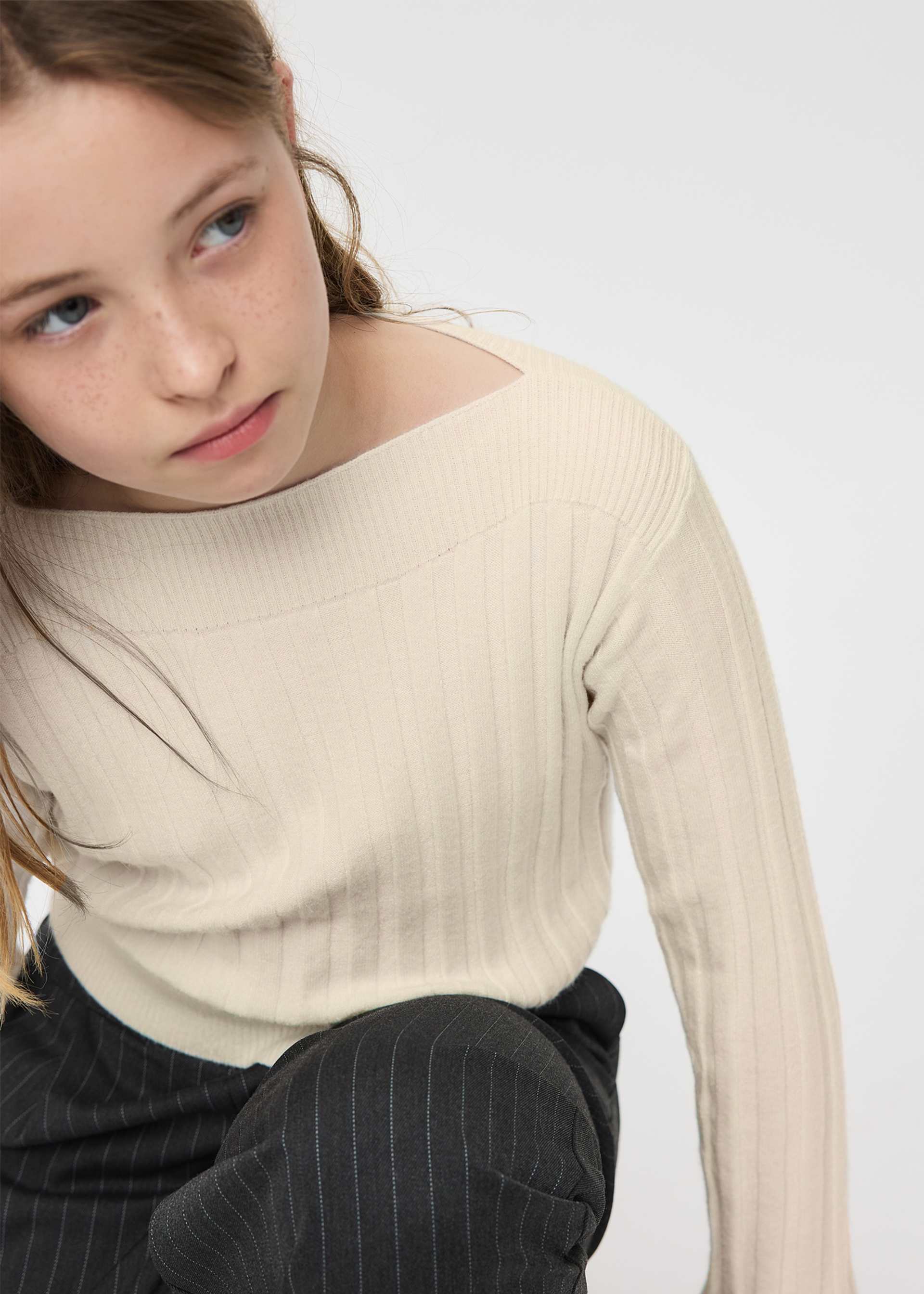 Girl's ribbed crop top