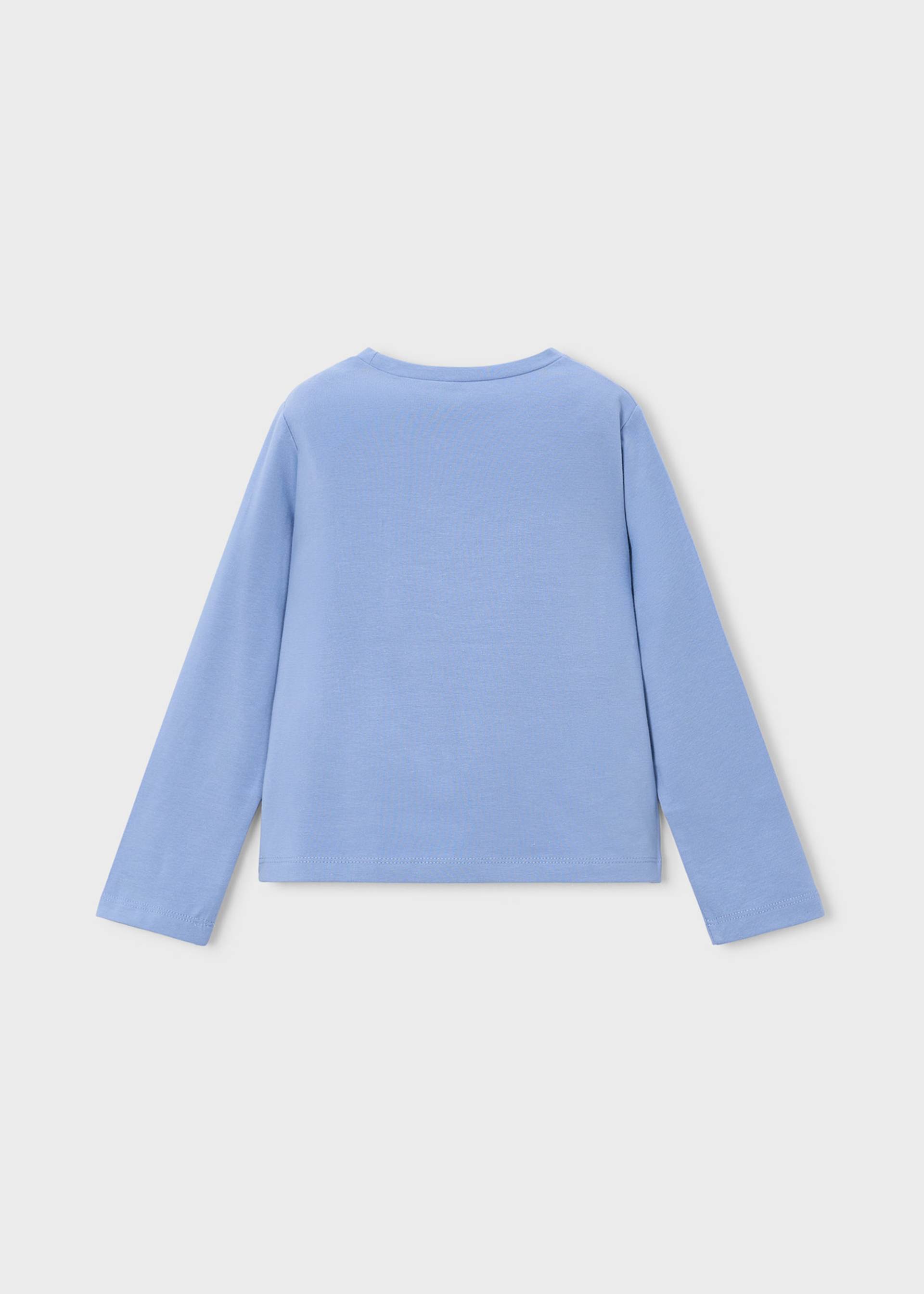Camisola básica flor menina