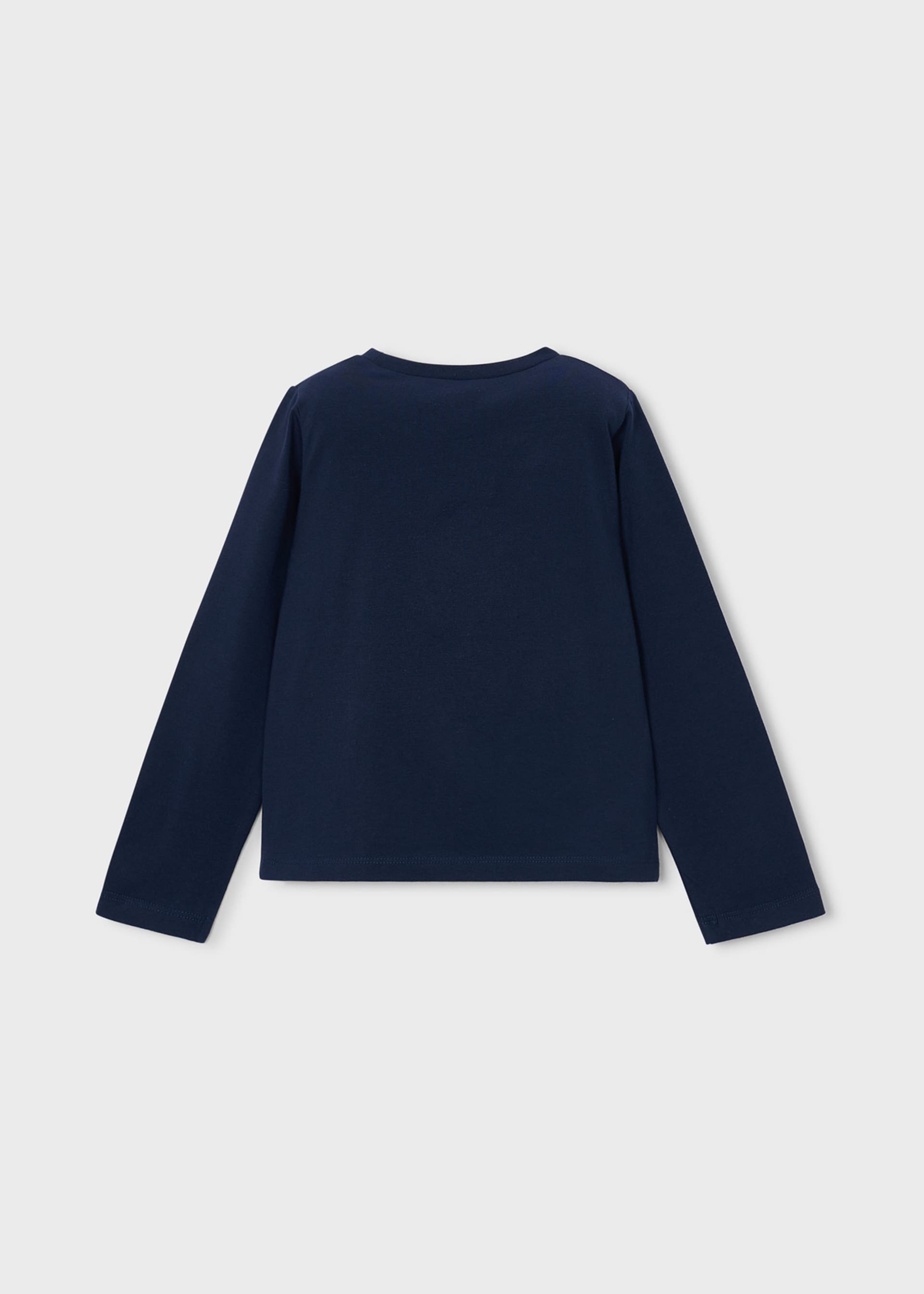 Camisola básica flor menina