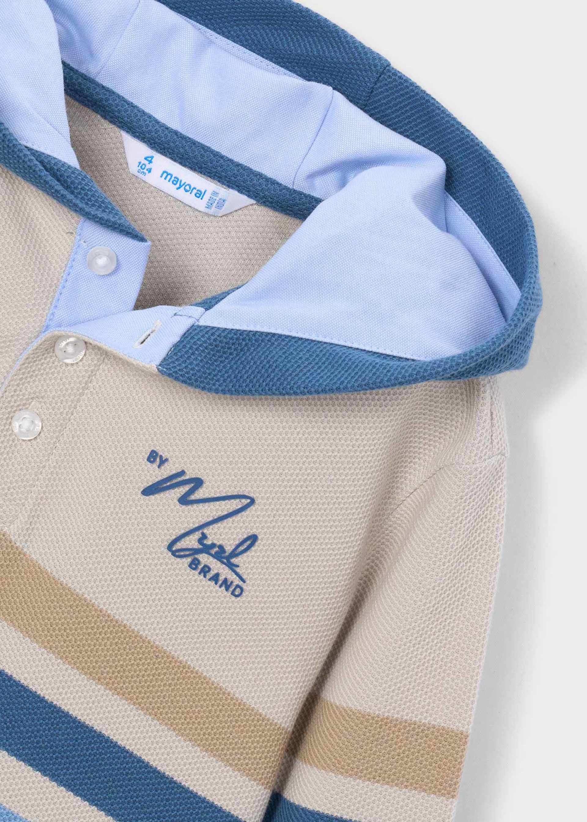 Kapuzen-Poloshirt Jungen