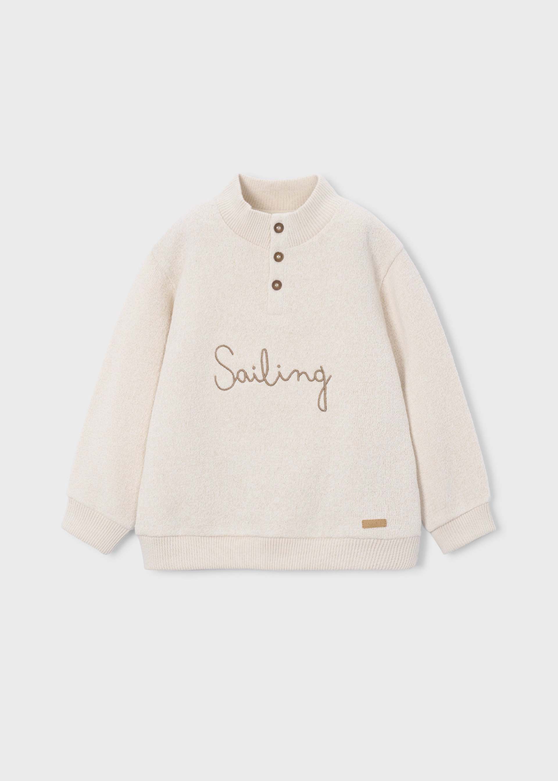 Embroidered boys' sweatshirt