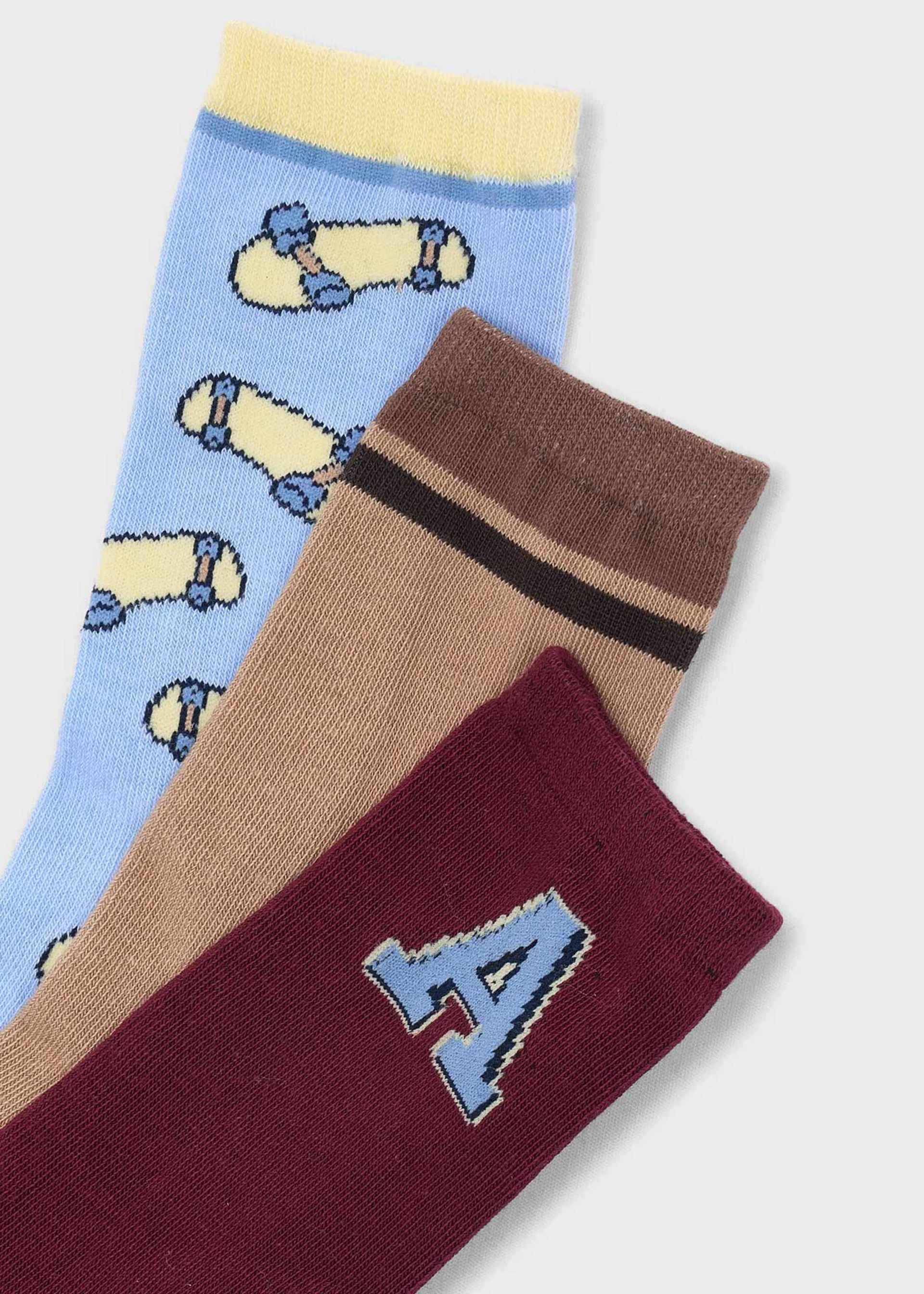 Set of 3 boys' socks