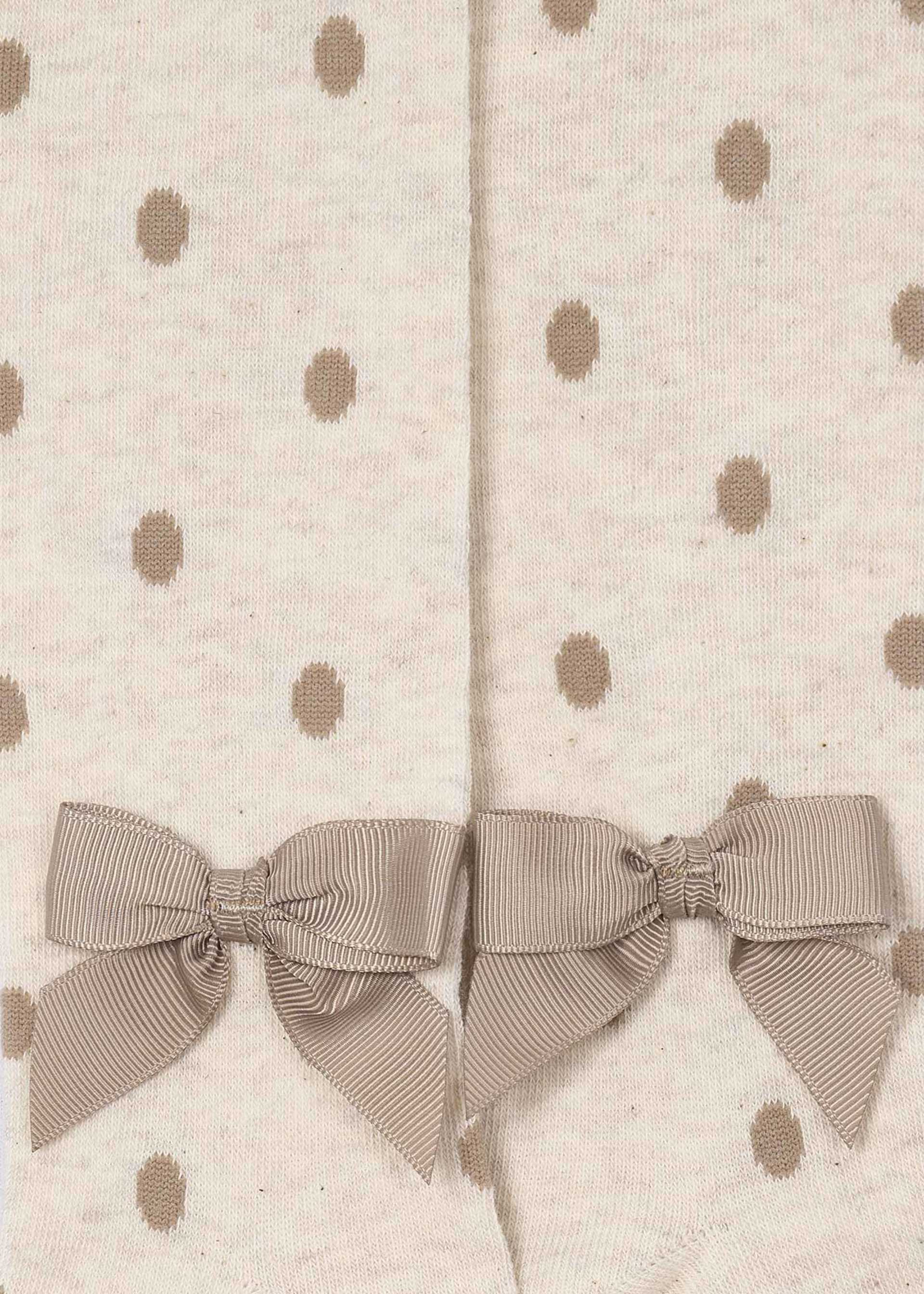 Girls' polka dot tights