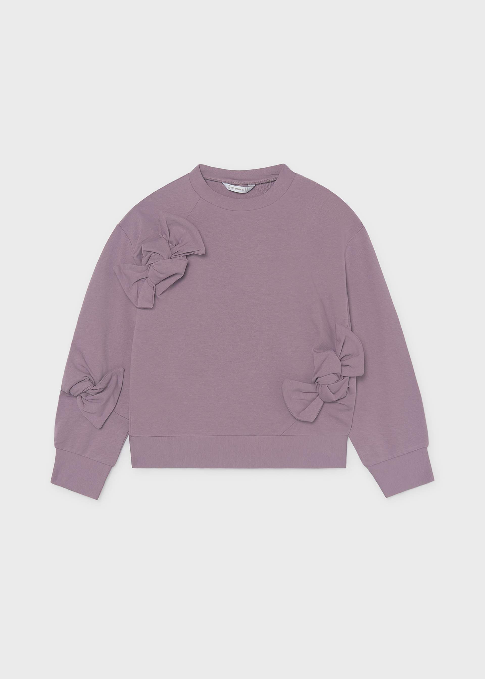 Sudadera con moños chica