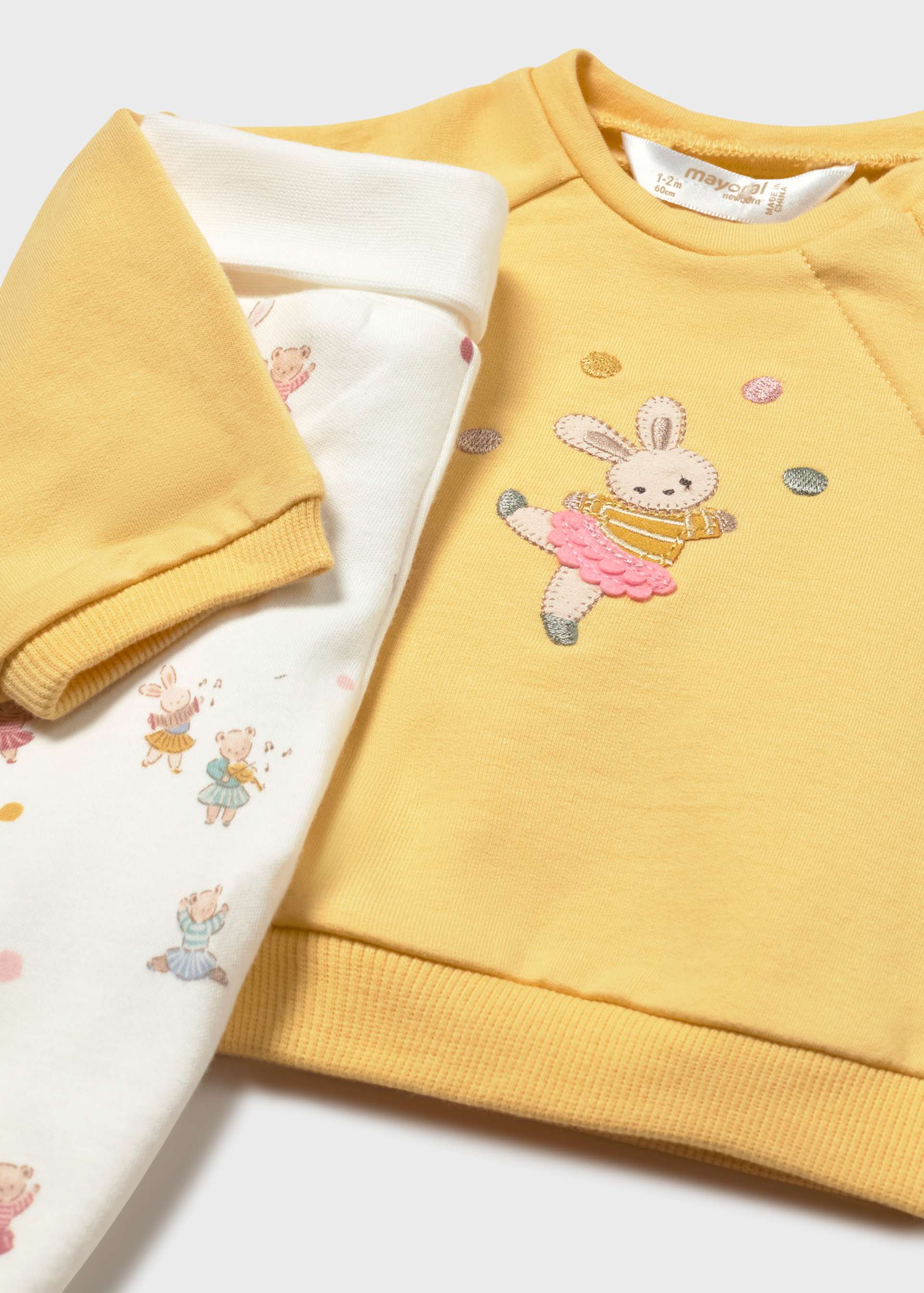 Newborn leg warmers and jumper set