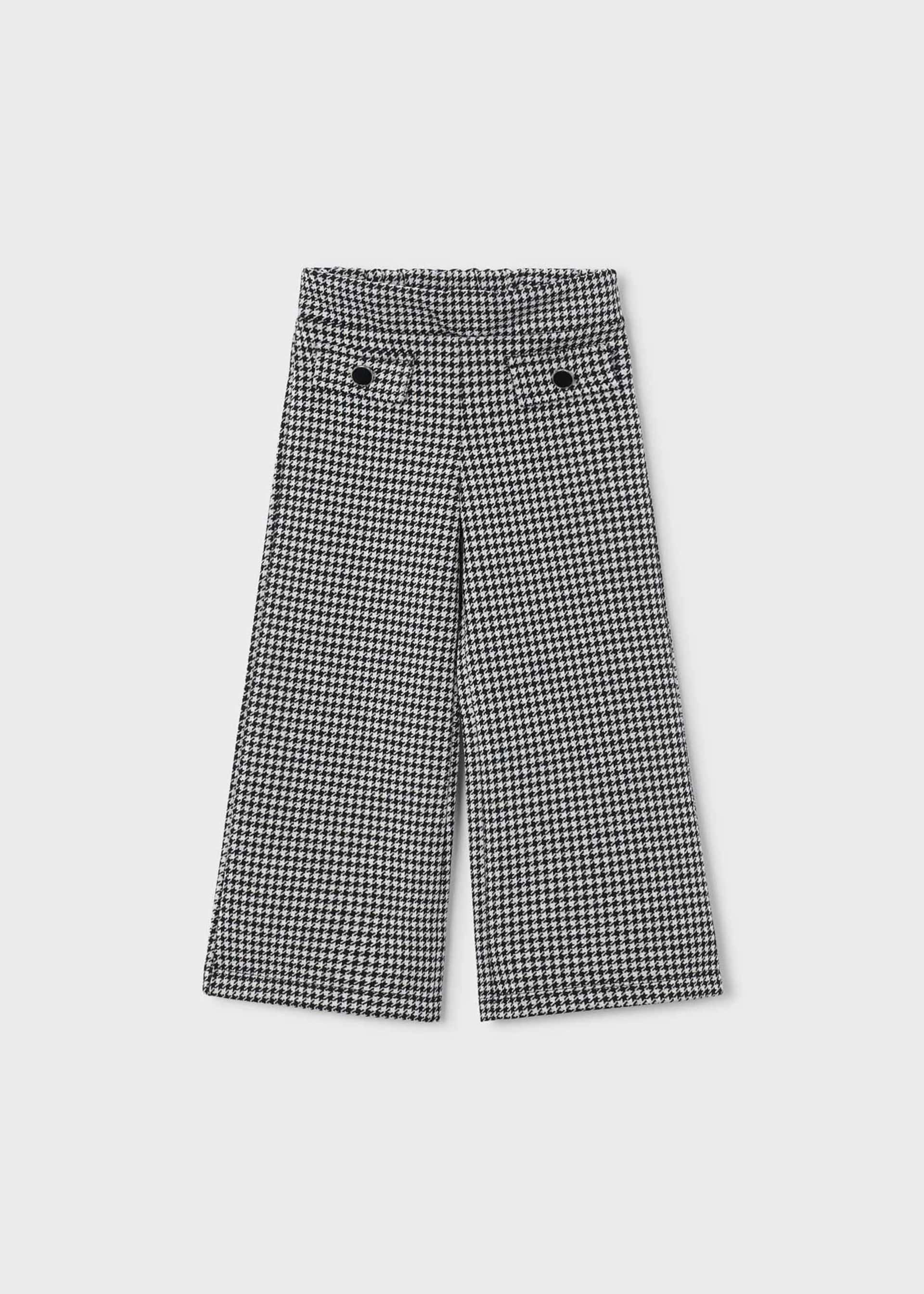 Calças jacquard menina