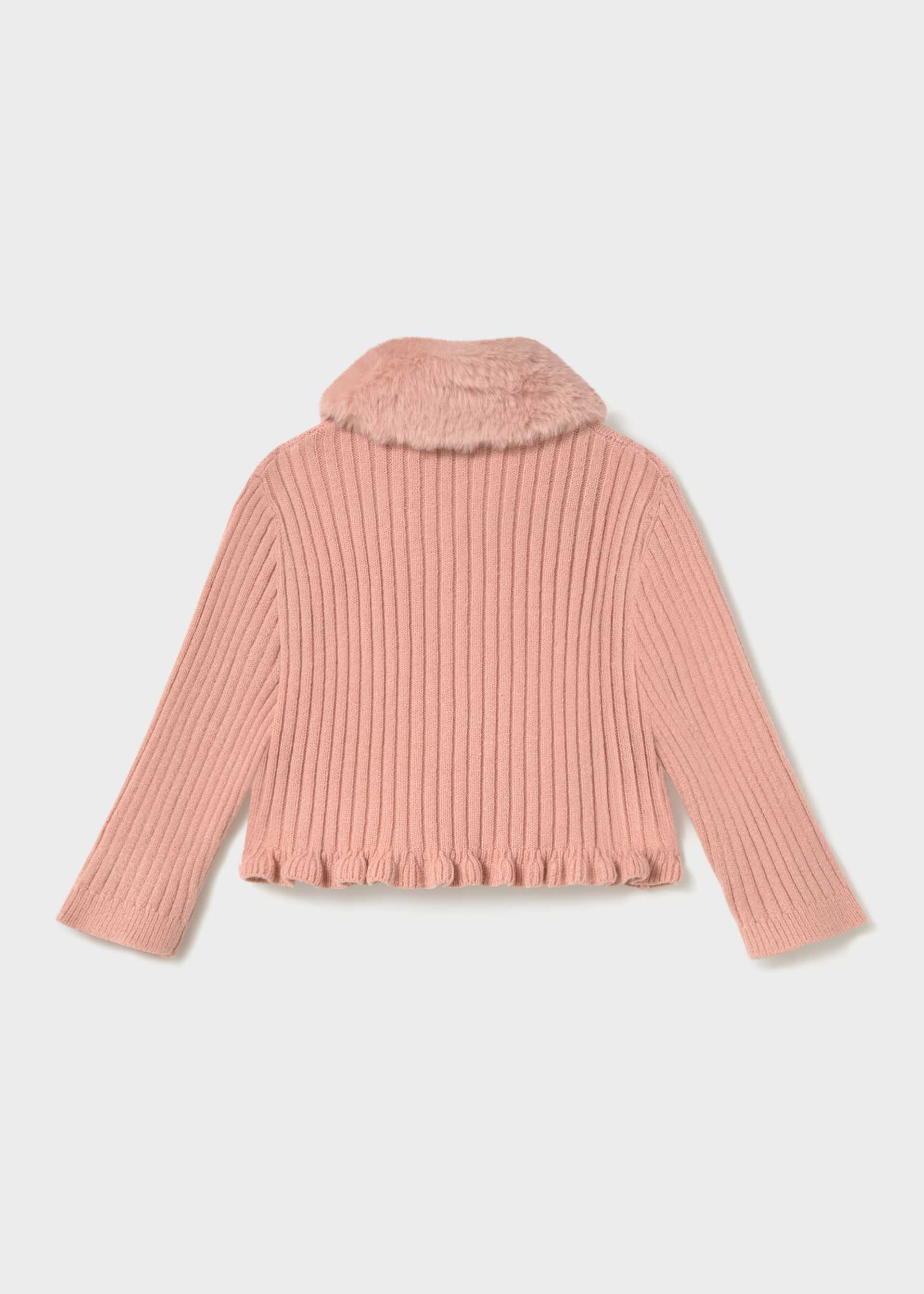 Strickjacke Fellkragen Baby