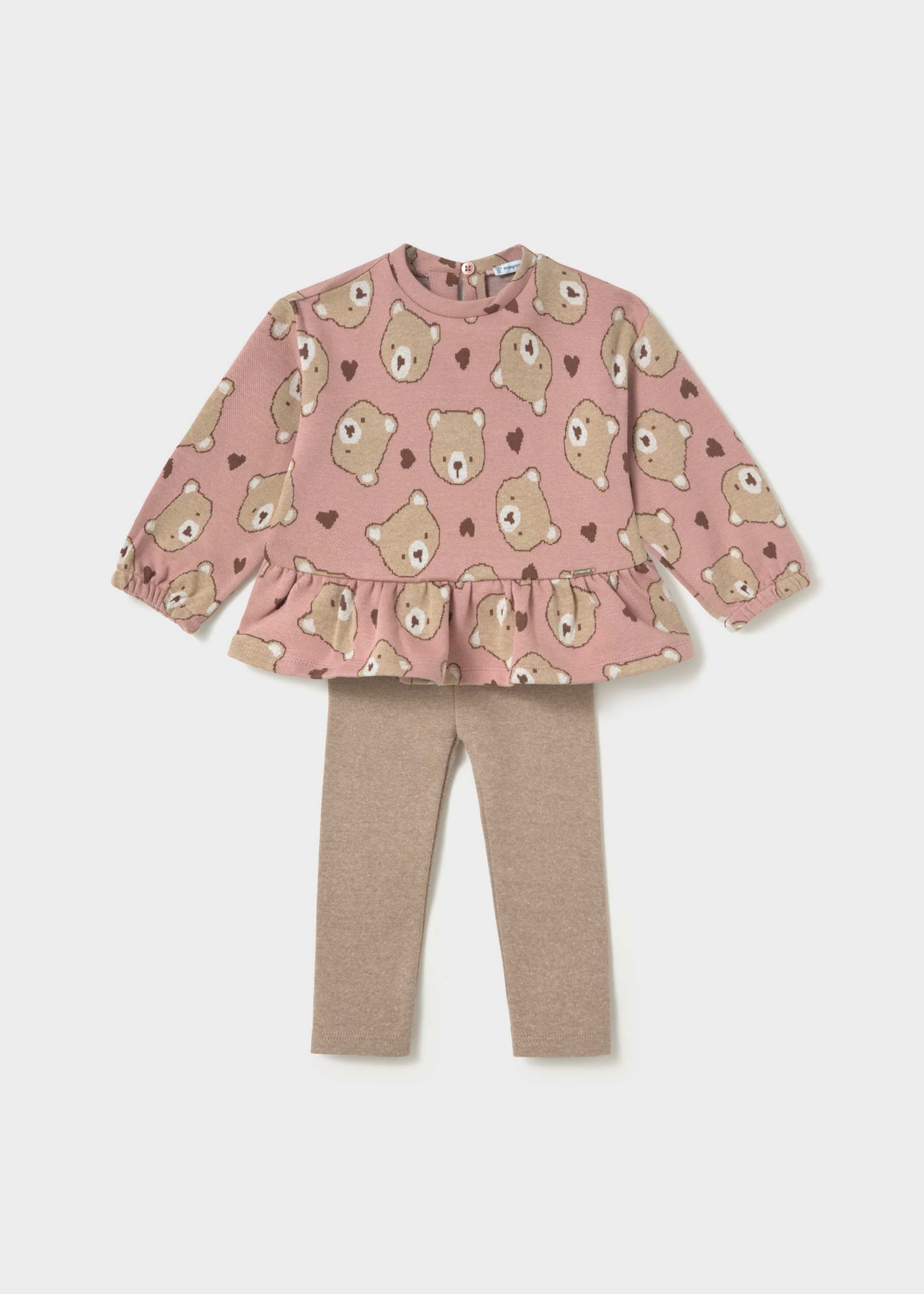 Completo blusa stampata e pantalone bimba