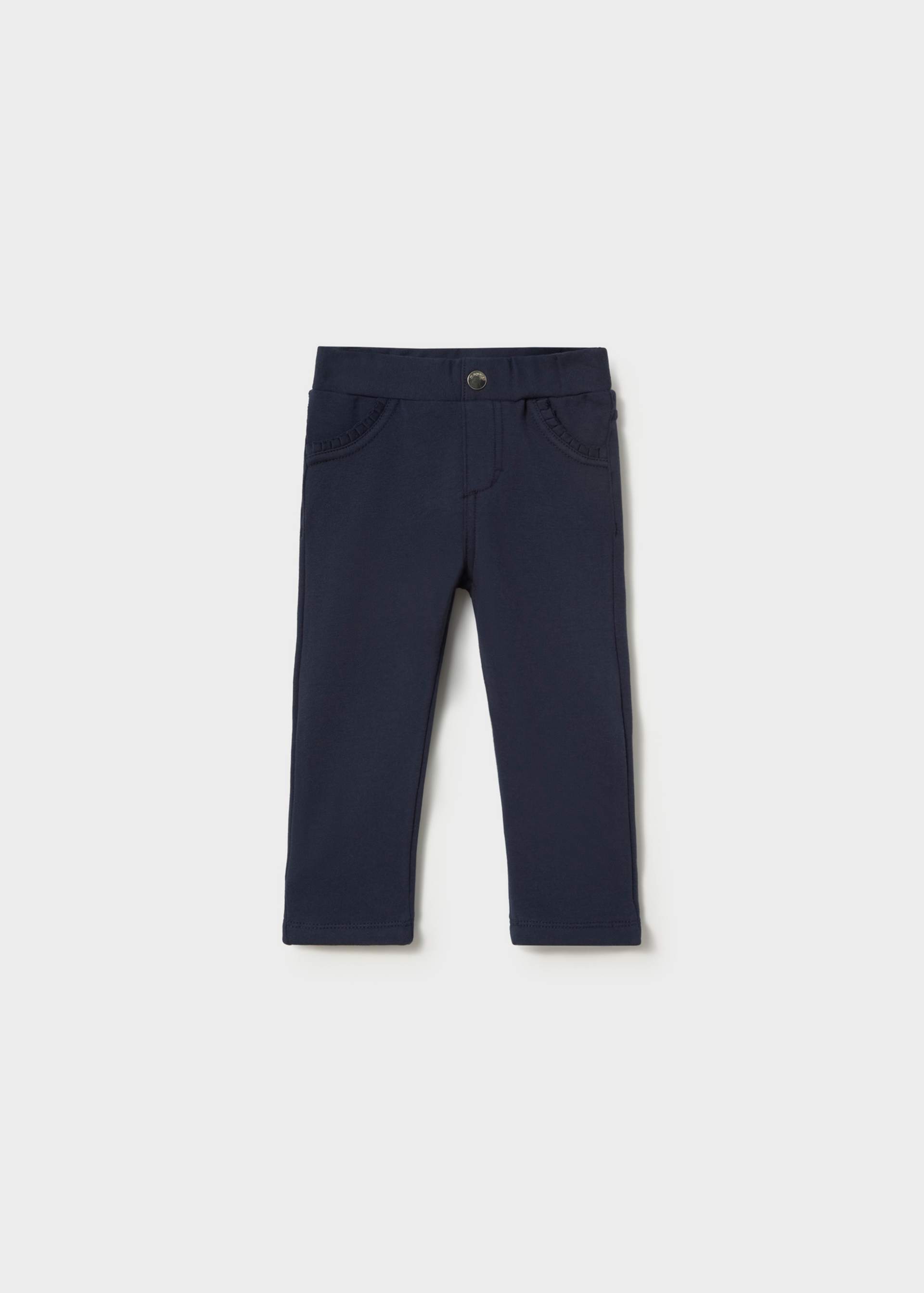Spodnie basic z dzianiny dla niemowlęcia
