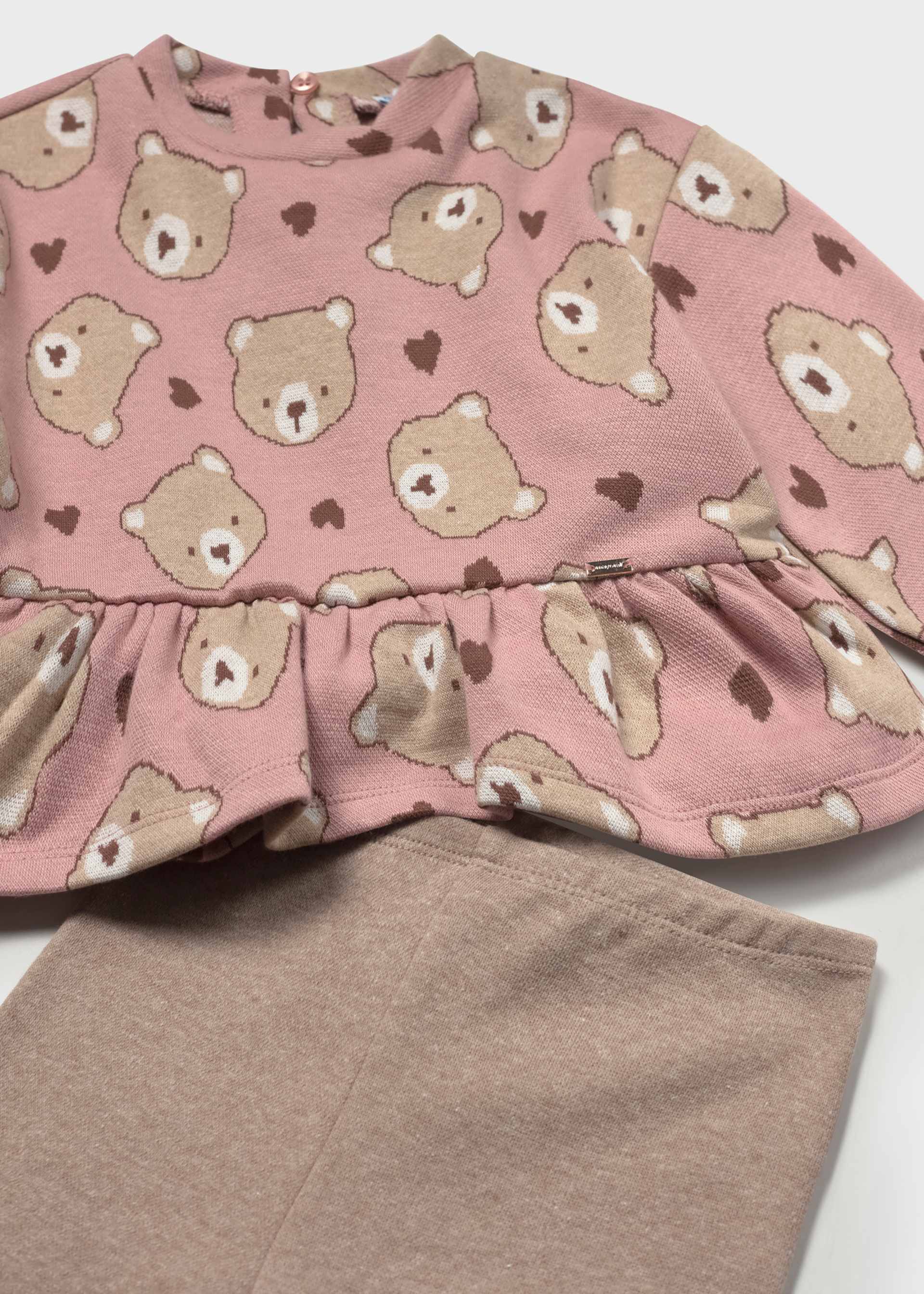 Completo blusa stampata e pantalone bimba
