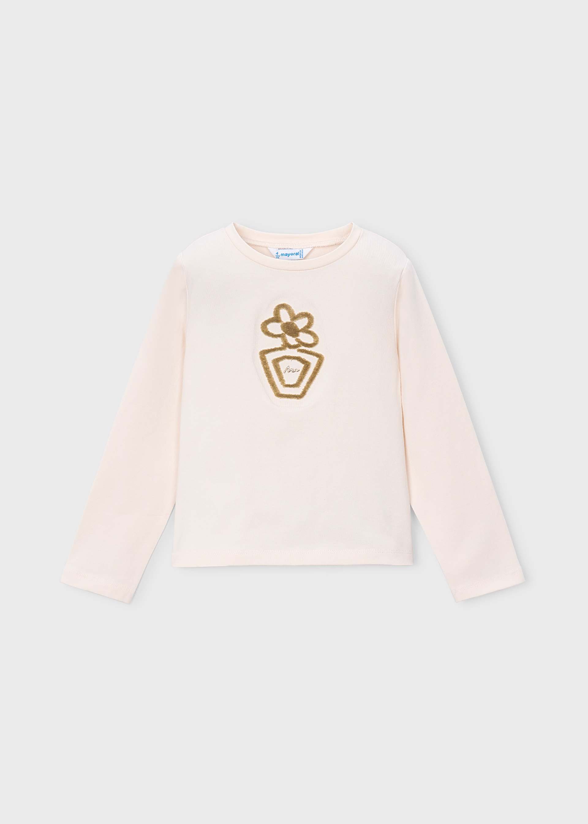 Shirt basic Blume Mädchen
