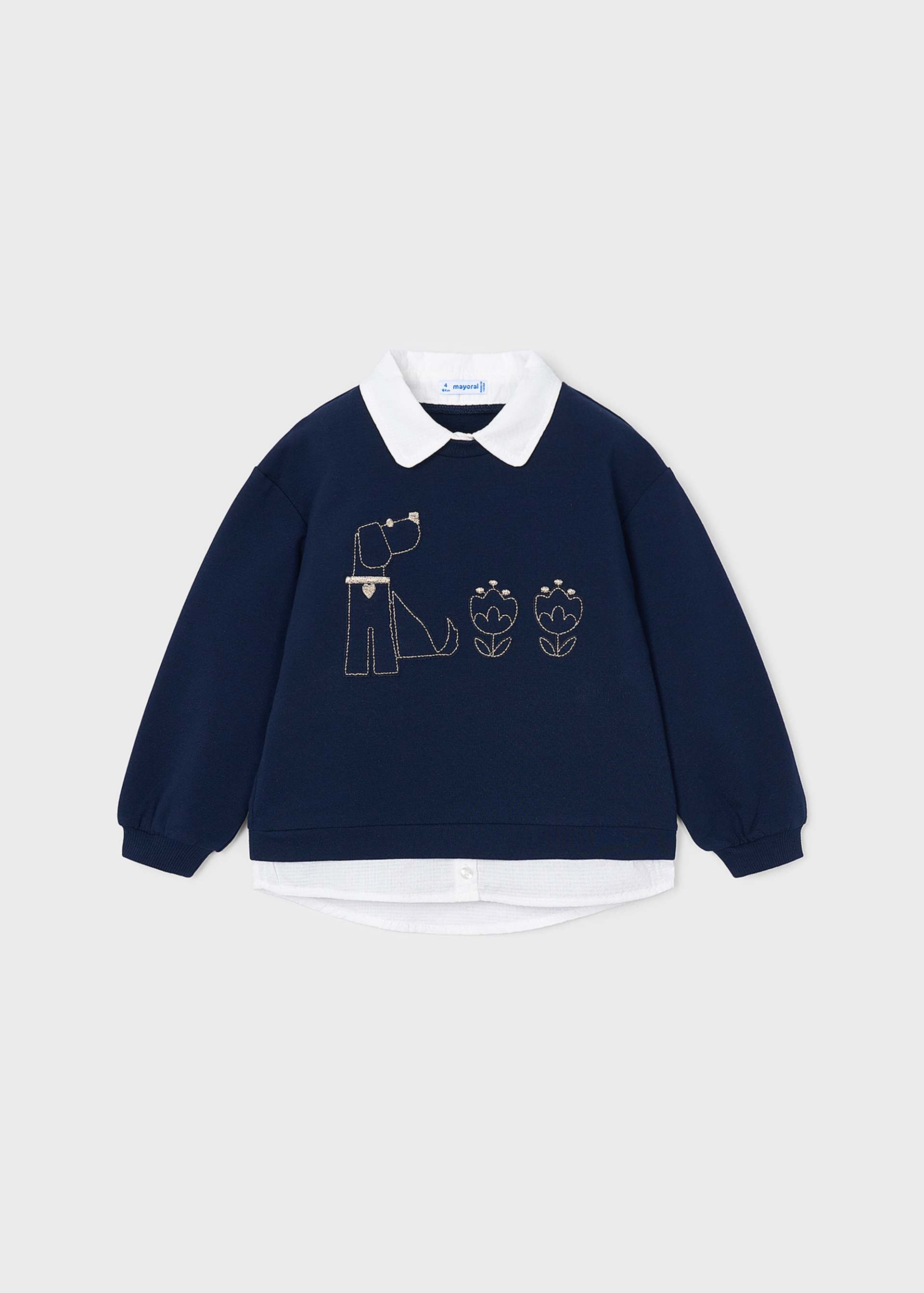 Girls' T-shirt and sweatshirt set
