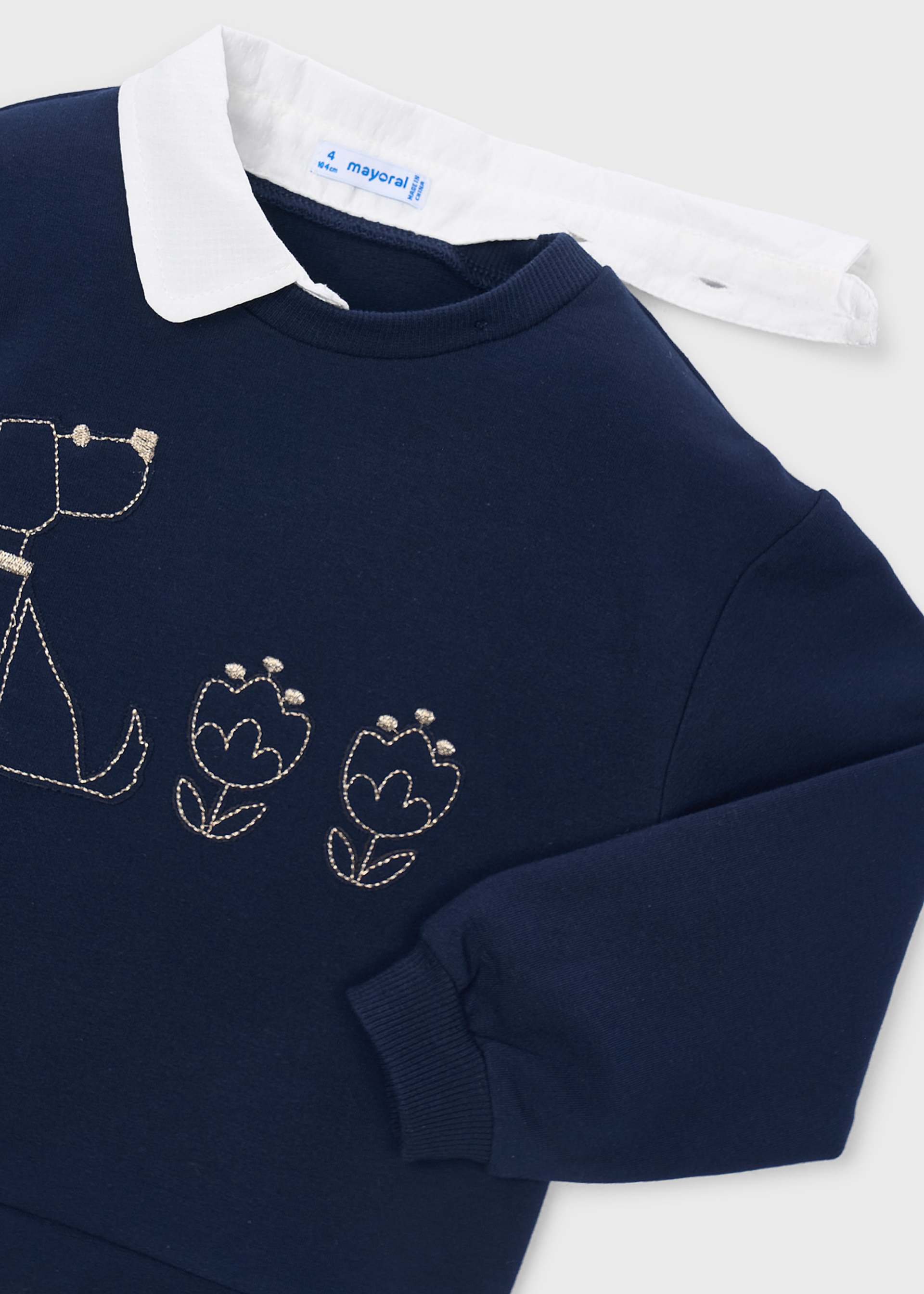 Girls' T-shirt and sweatshirt set