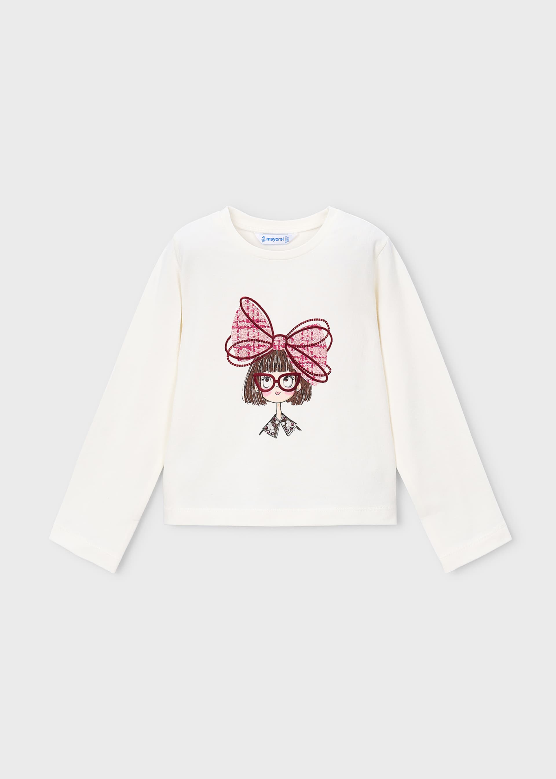 Camiseta muñeca lazo niña